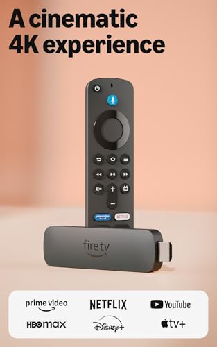 Amazon Fire TV Stick 4K Plus with Alexa+ and Wi-Fi 6, streaming over 1.8 million shows, with AI-powered Fire TV Search.