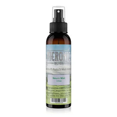 Micronic Silver Neuro Mist 3.5oz natural wellness spray bottle with label on white background