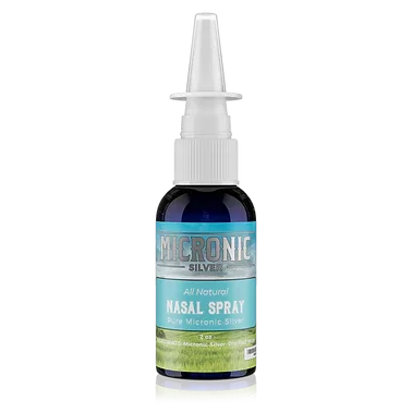 All natural micronic silver nasal spray bottle for wellness