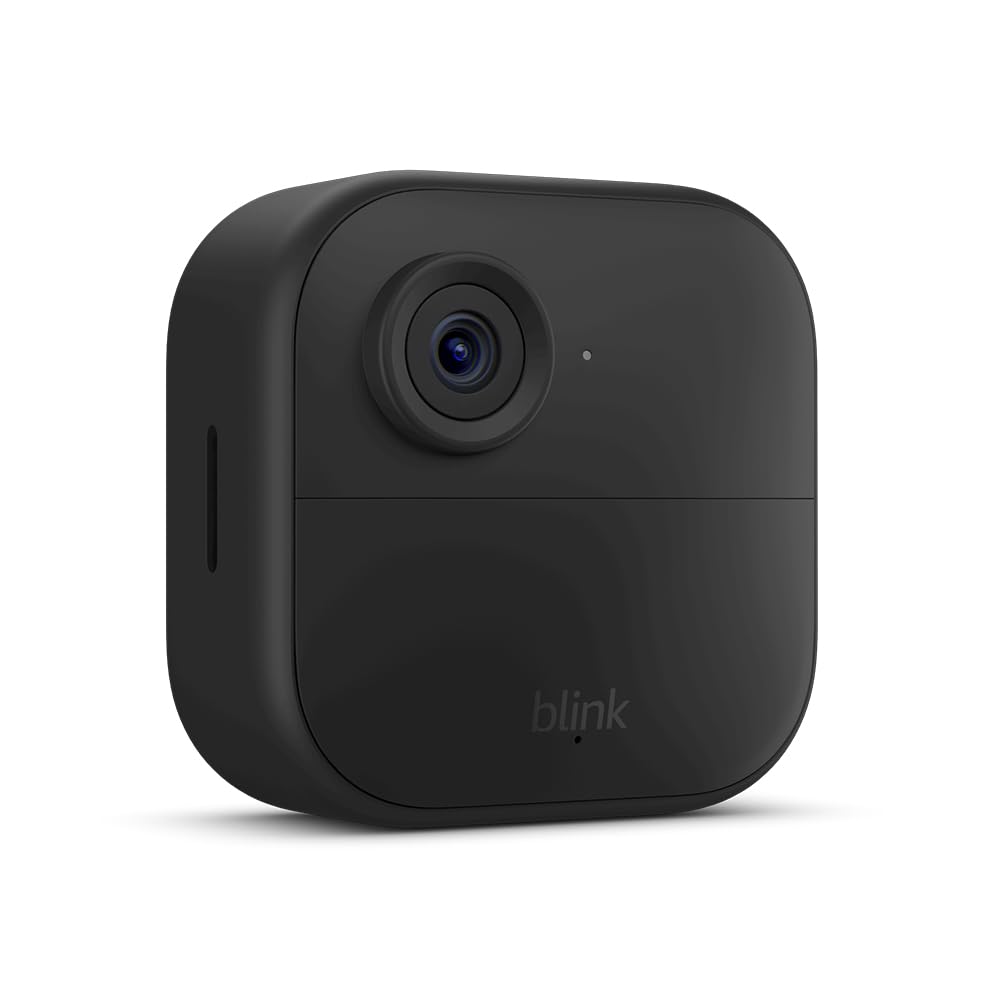 Old World Hub Blink Outdoor 4 wireless security camera with two-way talk and long-lasting battery, add-on camera for home security.