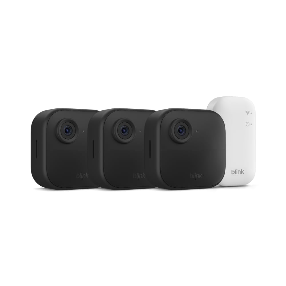 Old World Hub Blink Outdoor 4 wireless smart security camera with two-way talk and long battery life, outdoor surveillance device