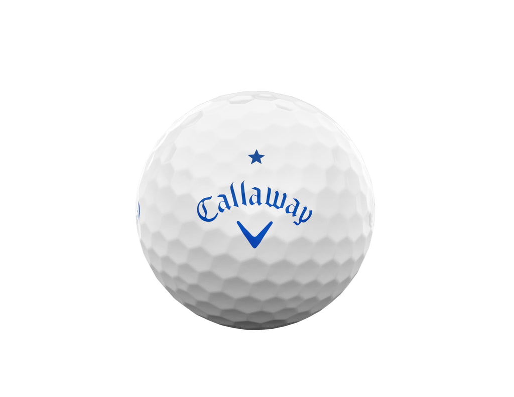 Callaway Supersoft golf balls for 2025 with bright yellow packaging, designed for distance and soft feel on the course.