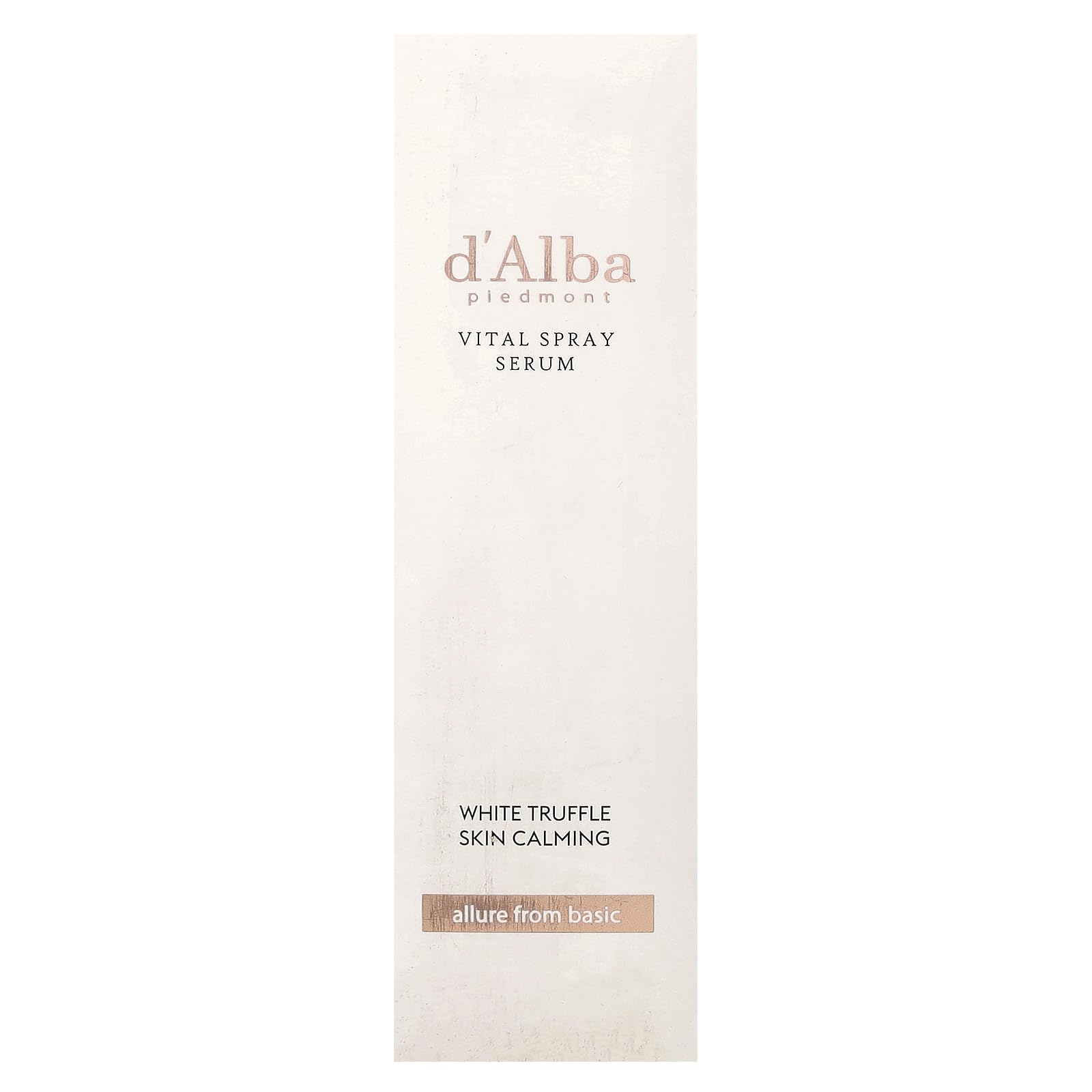 Old World Hub d'alba Piedmont Italian White Truffle serum in spray bottle, lightweight vegan face moisturizer for radiant, glowing skin.