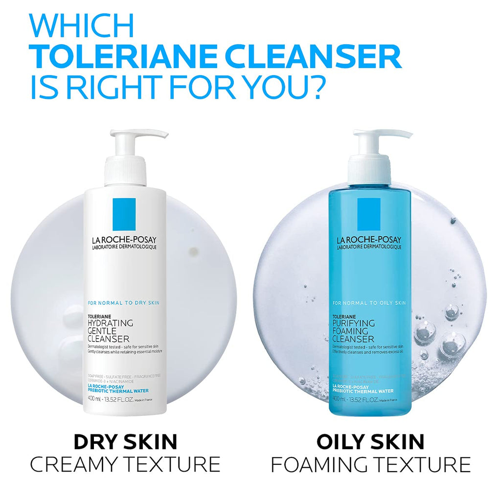 La Roche-Posay Toleriane Purifying Foaming Facial Cleanser, Oil Free Face Wash for Women & Men with Niacinamide + Ceramides, Pore Cleanser Safe For Sensitive Skin, Won’t Dry Out Skin, Soap Free - Old World Hub