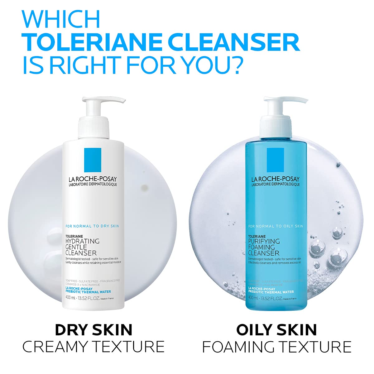 La Roche-Posay Toleriane Purifying Foaming Facial Cleanser, Oil Free Face Wash for Women & Men with Niacinamide + Ceramides, Pore Cleanser Safe For Sensitive Skin, Won’t Dry Out Skin, Soap Free - Old World Hub