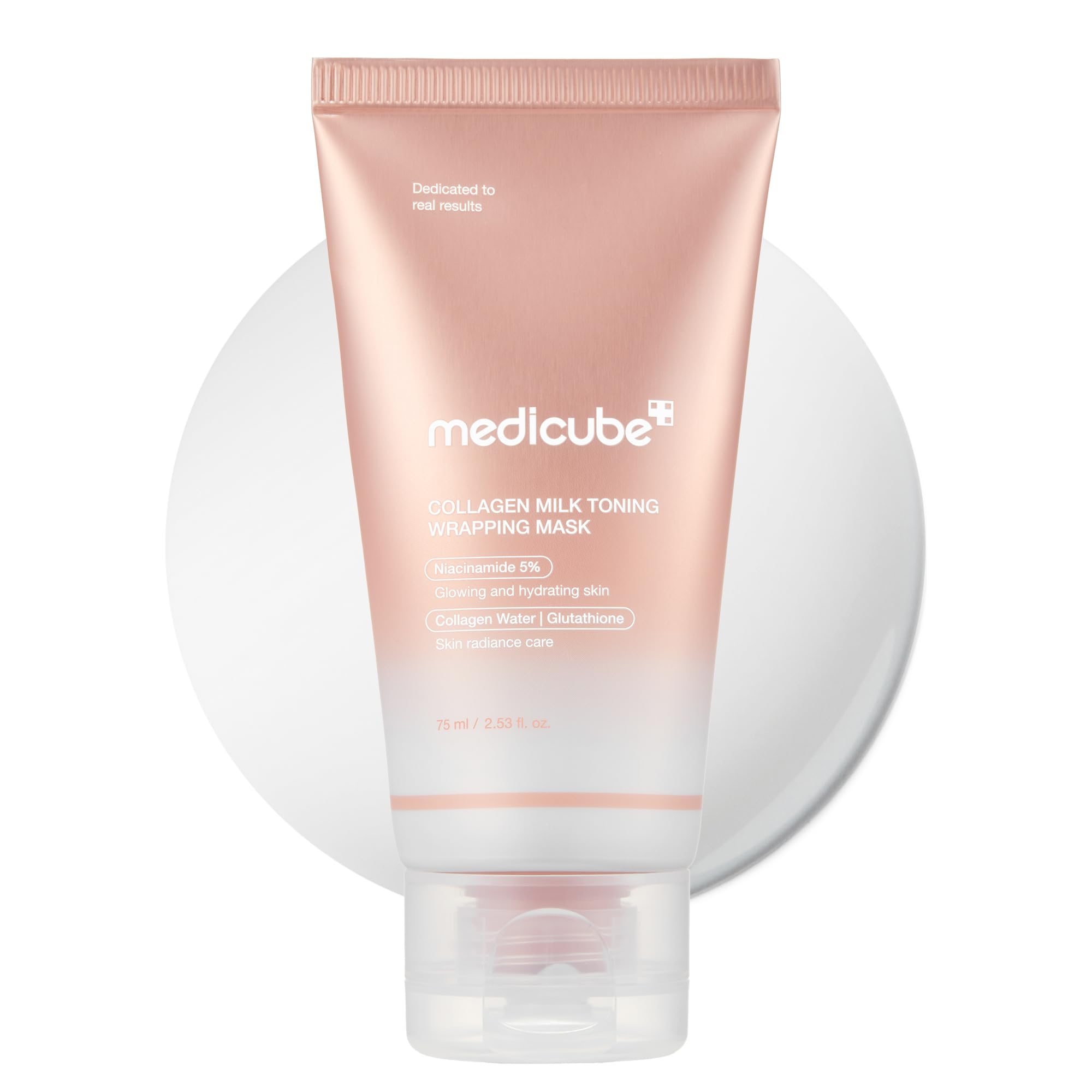 Medicube Wrapping Mask Collagen overnight facial mask showing the jar with product label, designed for elasticity and hydration.