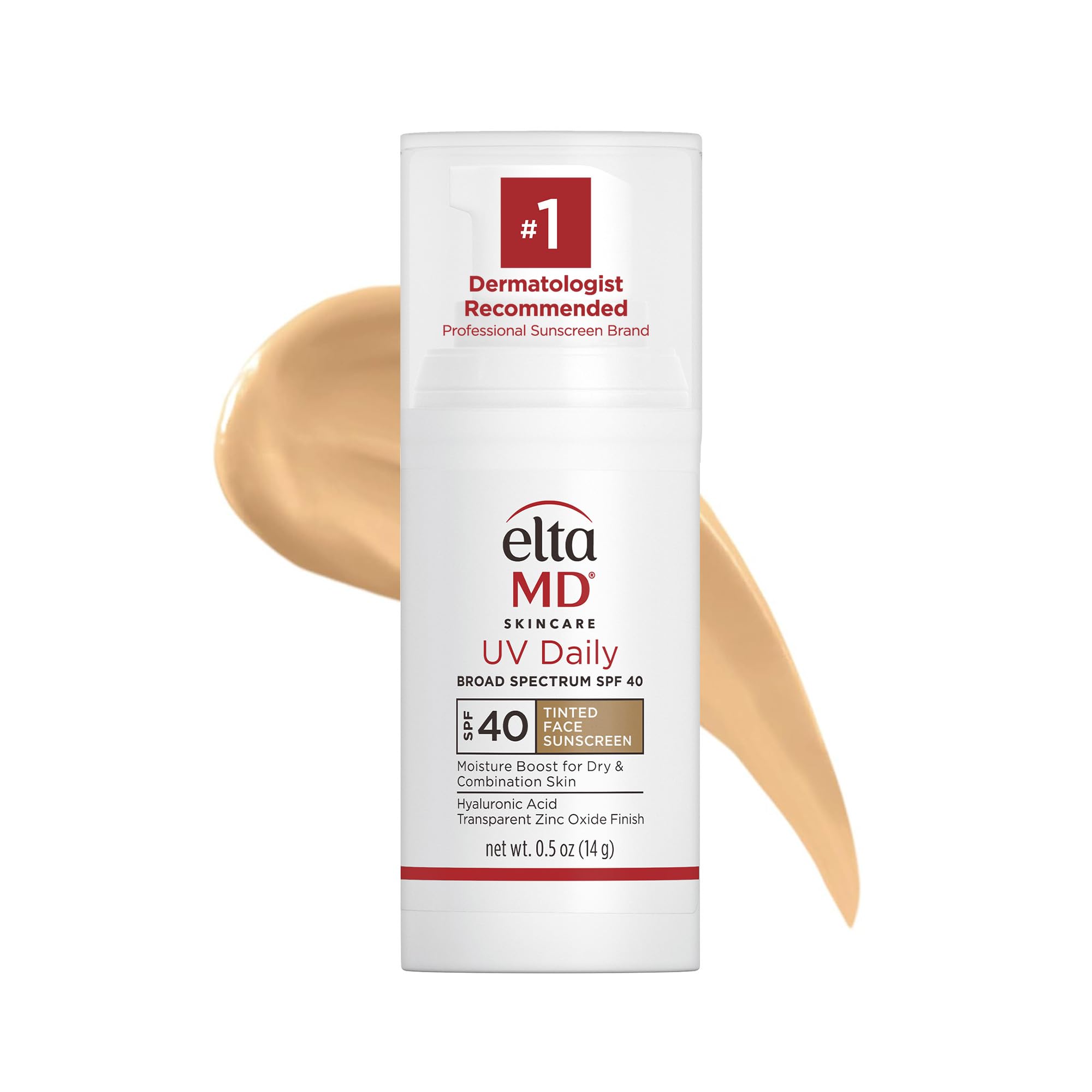 EltaMD UV Daily face sunscreen moisturizer with zinc oxide, suitable for dry, combination, and normal skin types.