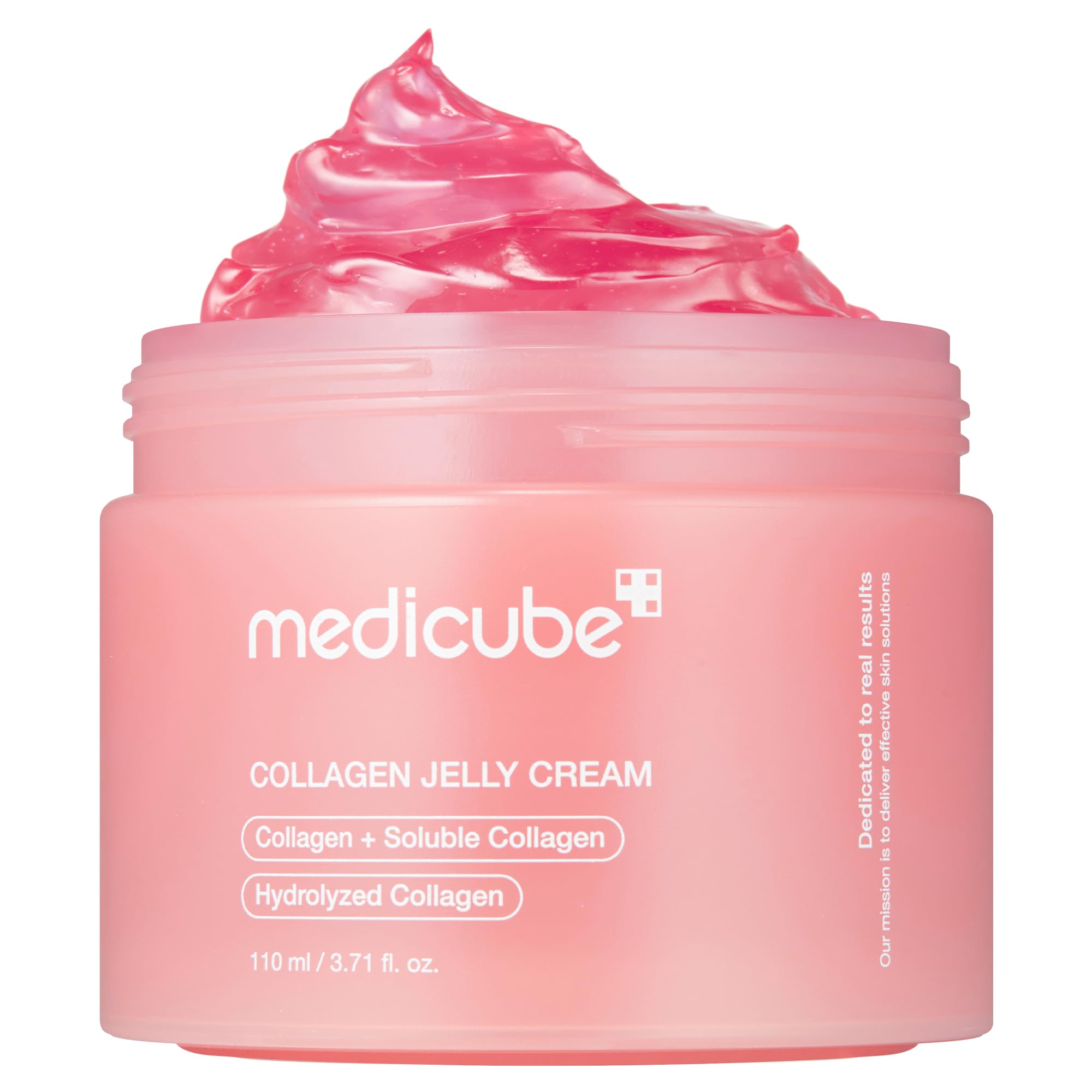 MedCube Jelly Cream with Collagen and Niacinamide in a jar, hydrating skincare product for glowing, firm, and plump skin.