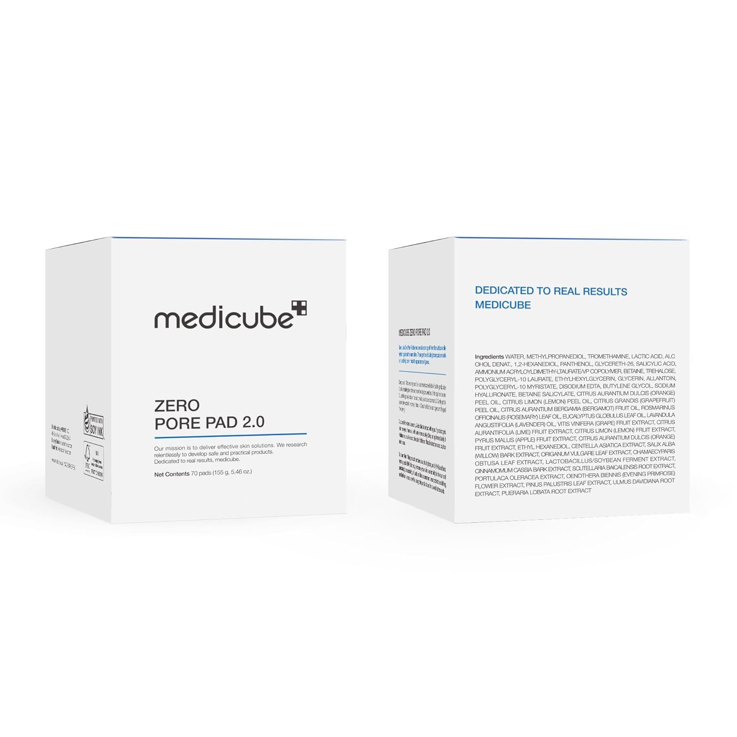 Old World Hub Medicube Zero Pore Toner Pads with dual-texture for exfoliation, featuring AHA and BHA, designed for pore care.