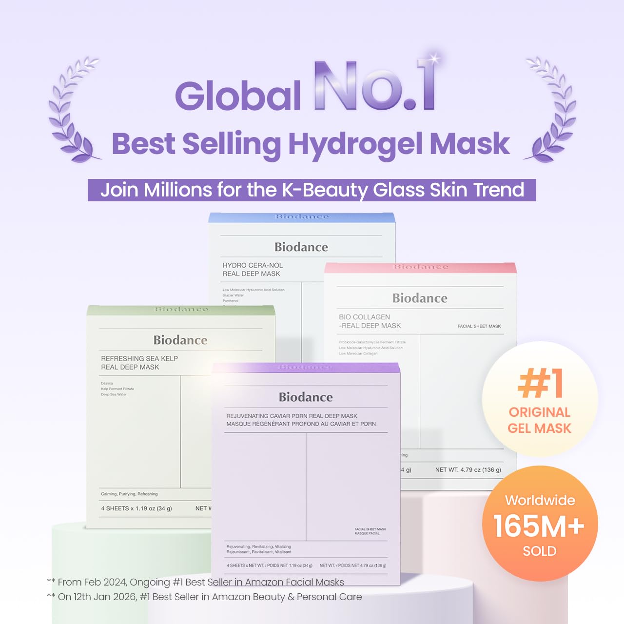 Old World Hub BIODANCE Bio-Collagen Real Deep Mask hydrating overnight hydrogel face mask for pore minimization and skin plumping.