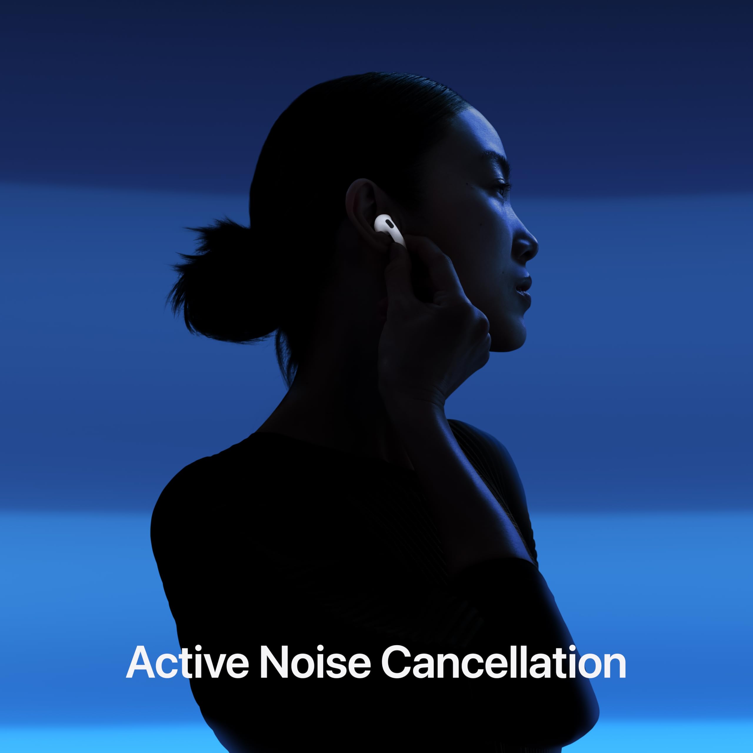 Apple AirPods 4 wireless earbuds with charging case, Bluetooth headphones, personalized spatial audio, water resistant, and sleek design.