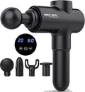 Old World Hub deep tissue massage gun with high torque motor for back, shoulder, neck, and body muscle recovery.
