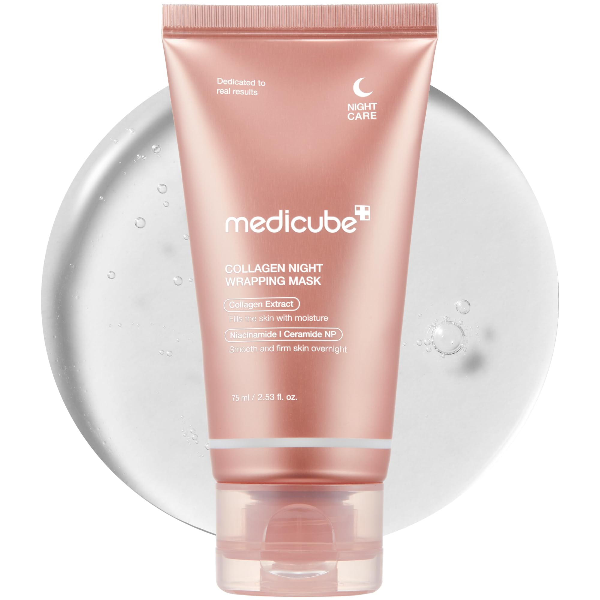 Medicube Wrapping Collagen Mask from Old World Hub showing the facial mask packaging and applicator for overnight skin care.