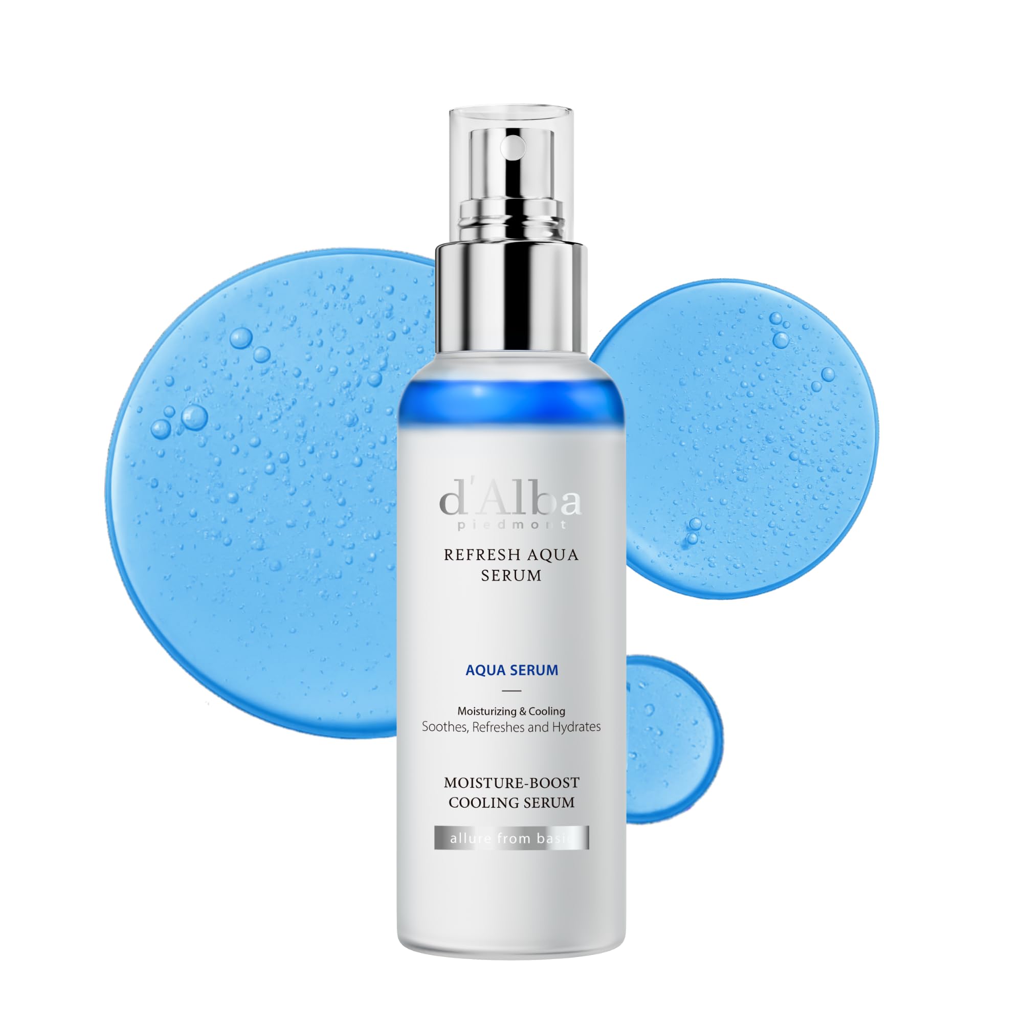 d'alba Piedmont Italian White Truffle First Spray Serum by Old World Hub, lightweight vegan face moisturizer and glow mist for radiant skin