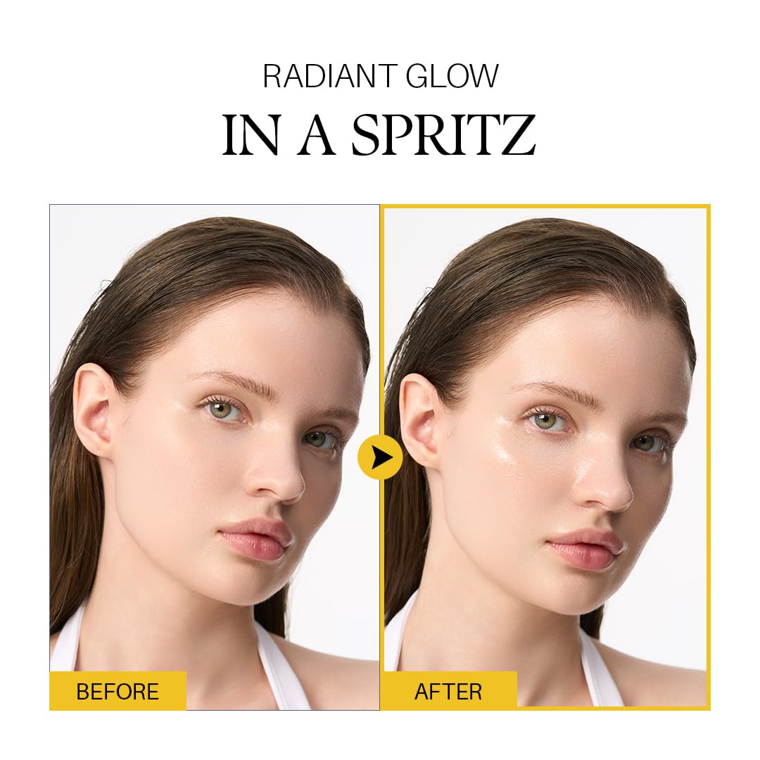 Old World Hub d'alba Piedmont Italian White Truffle First Spray Serum in a spray bottle, lightweight vegan facial moisturizer and glow serum.