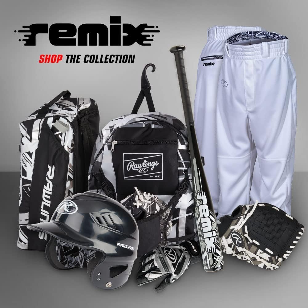 Rawlings Remix T-Ball Bat with 2 1/4" barrel, 1-piece aluminum construction, USA Baseball & Softball, -12 drop.