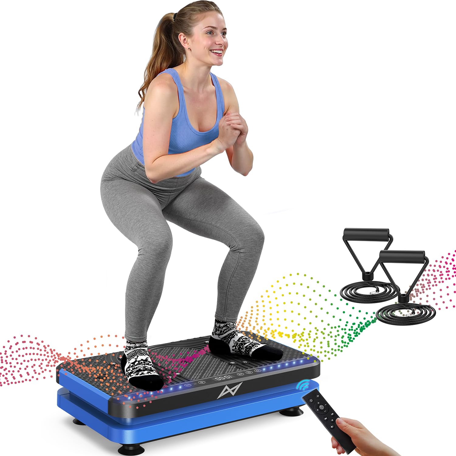 AXV Vibration Plate Fitness Platform with vibrating shaking surface for full body workout, weight loss, and muscle toning at Old World Hub