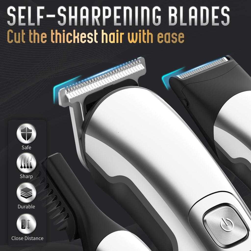 Old World Hub Ufree waterproof beard trimmer for men, cordless electric razor for face, nose, body, and mustache grooming.