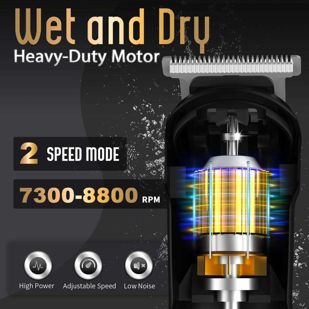 Old World Hub Ufree beard trimmer for men, waterproof electric razor with attachments for nose, face, body, and mustache grooming.