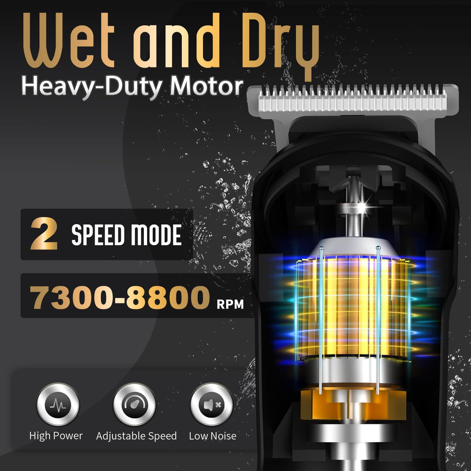 Old World Hub Ufree beard trimmer for men, waterproof electric razor with attachments for nose, face, body, and mustache grooming.