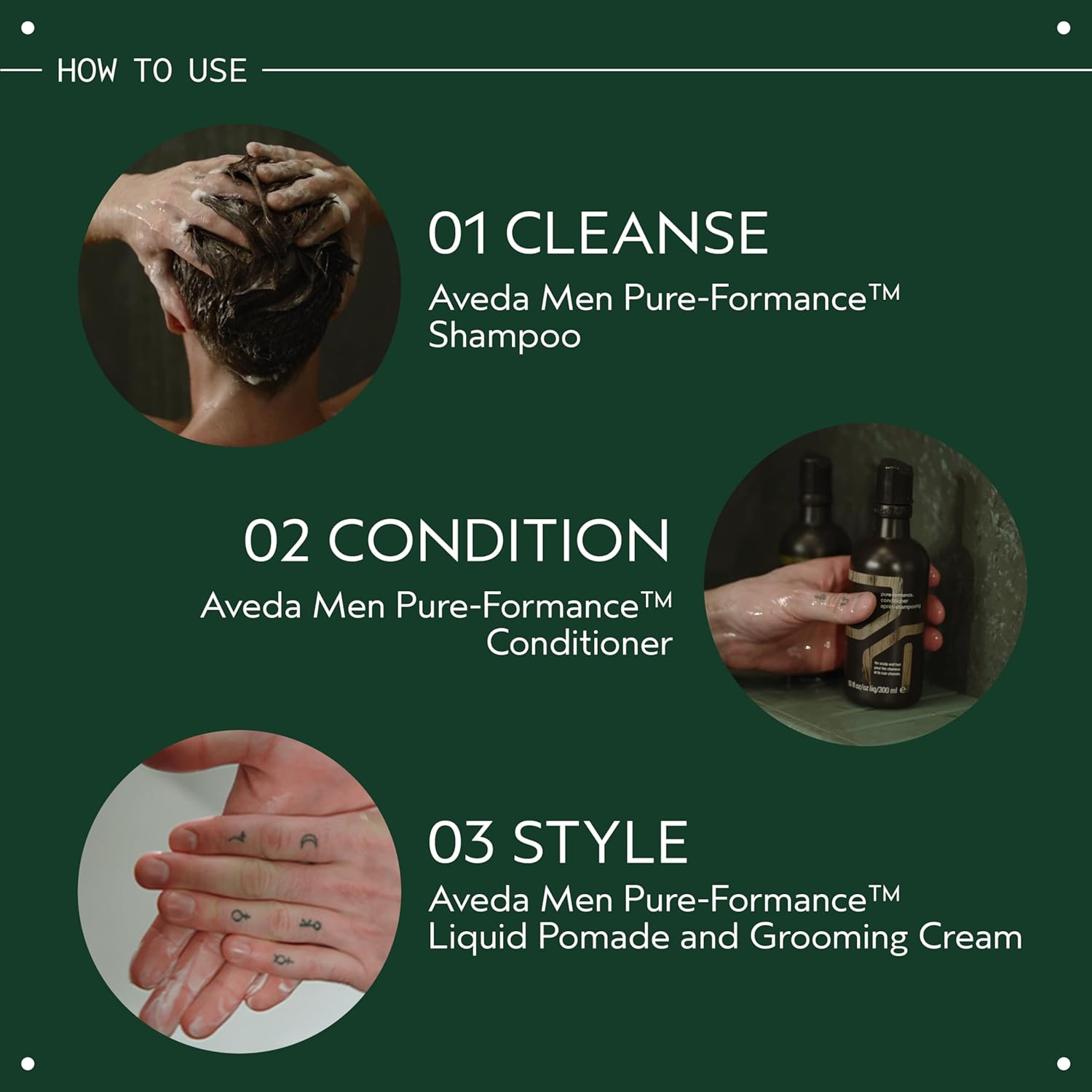 Aveda Men Pure-Formance Grooming Clay in 2.5 oz jar, lightweight matte finish styling clay with strong pliable hold, naturally derived.