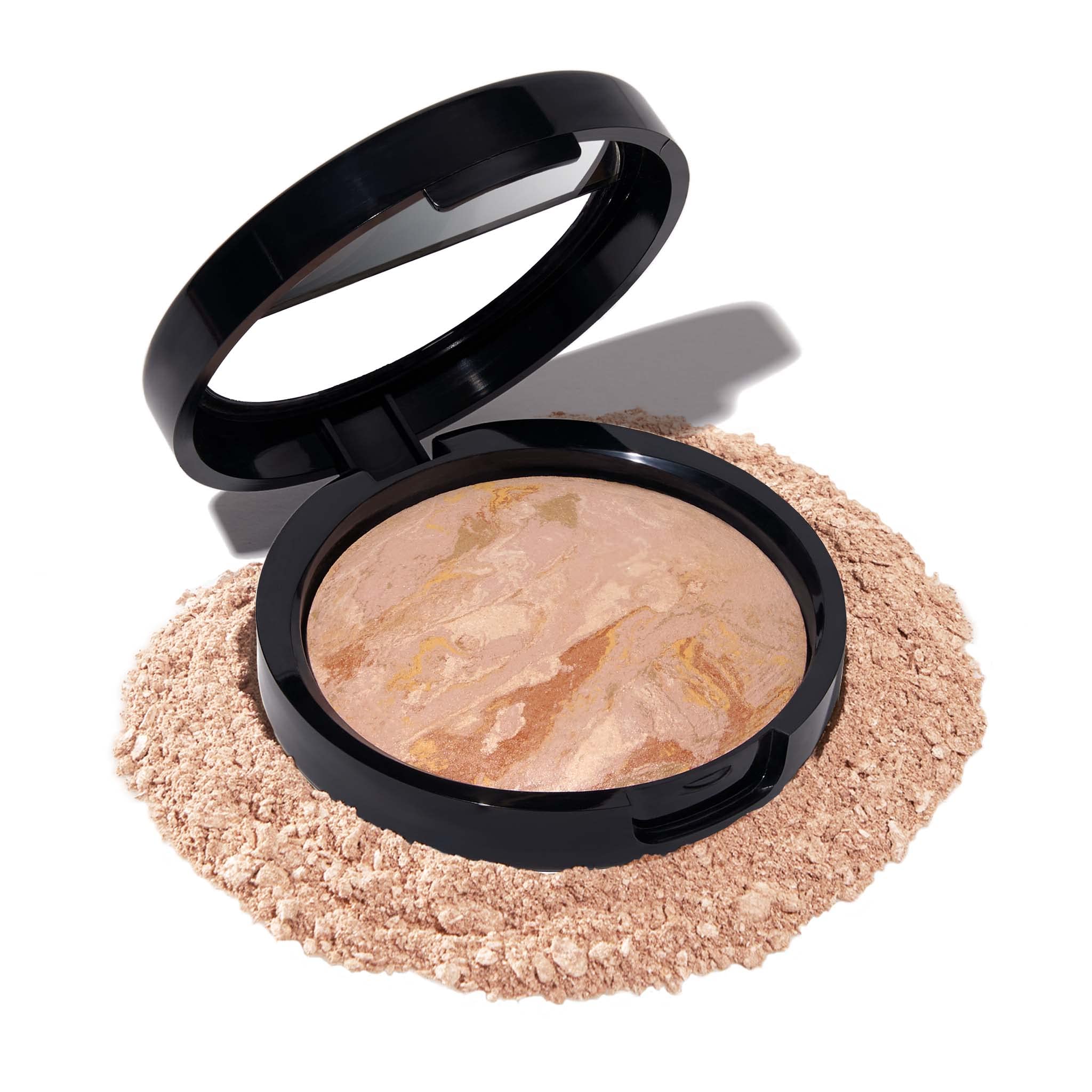 Laura Geller New York Baked Balance-n-Brighten color correcting powder foundation in medium, light to medium coverage, demi-matte finish