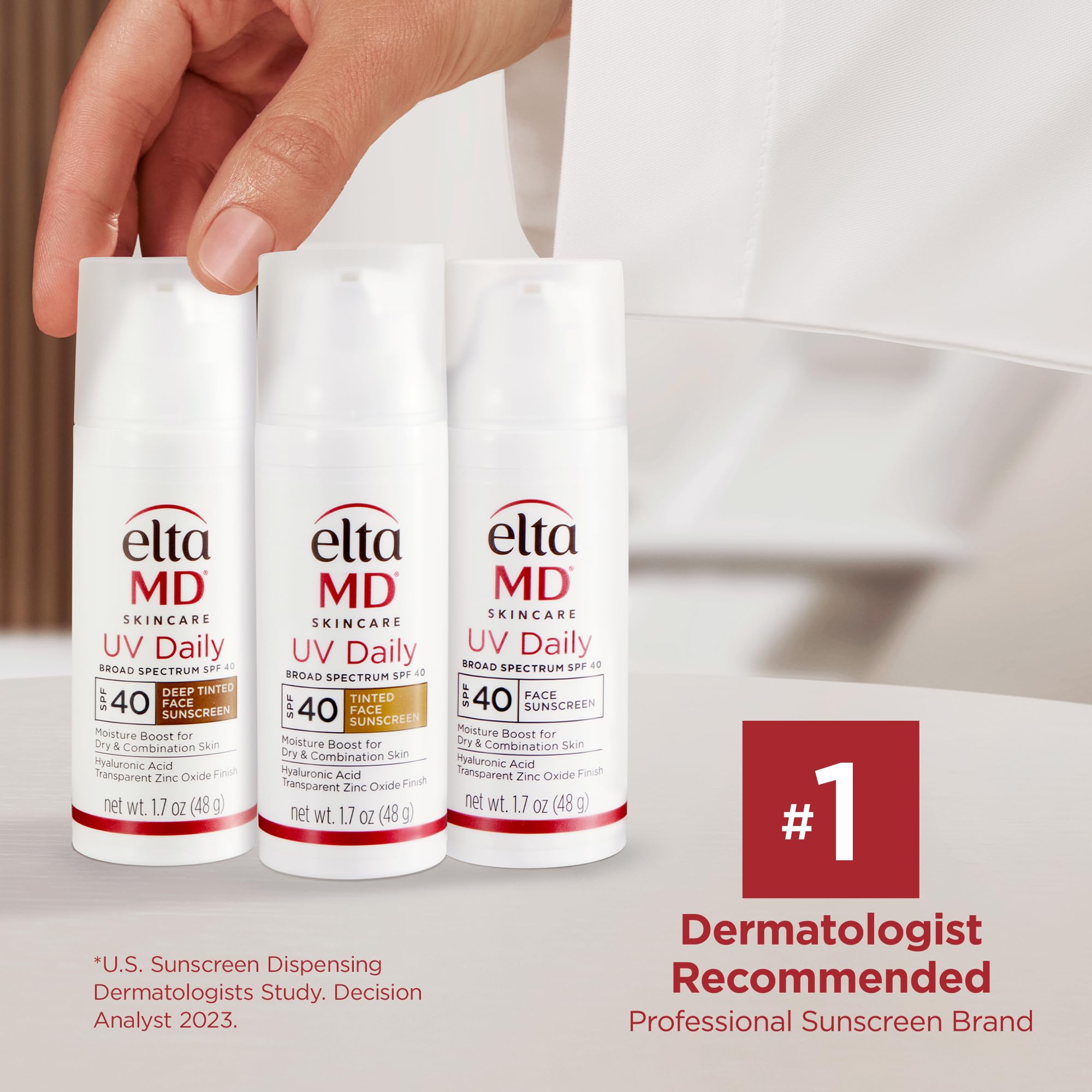 Old World Hub EltaMD UV Daily face sunscreen moisturizer with zinc oxide, suitable for dry, normal, and combination skin.