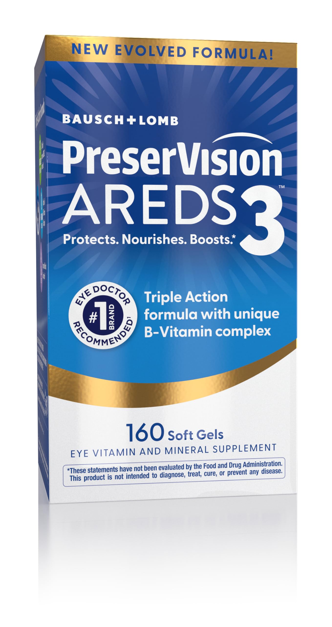 PreserVision AREDS 2 eye vitamins by Old World Hub in softgel form with lutein, zeaxanthin, vitamins C, E, zinc, and copper.