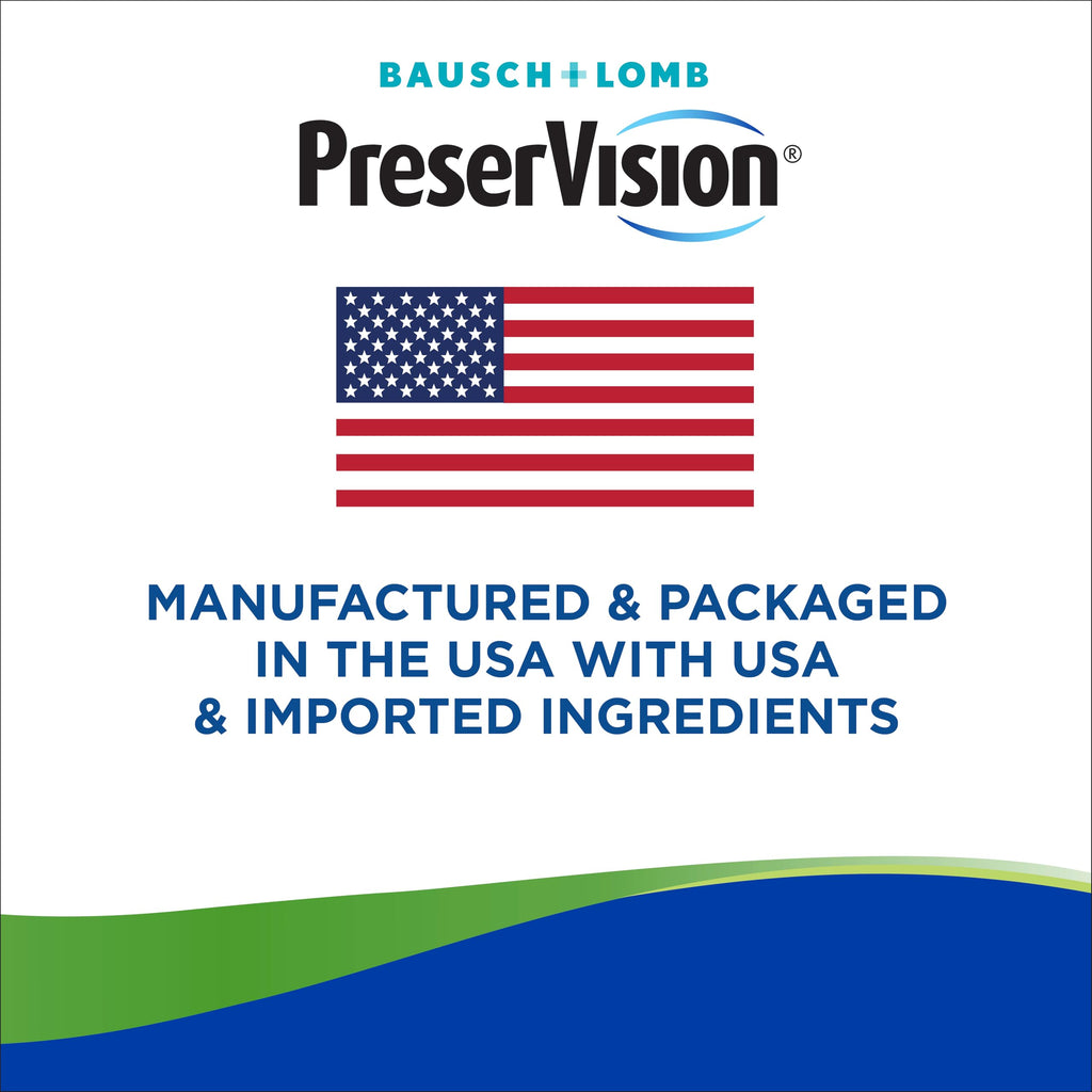 Old World Hub PreserVision AREDS 2 eye vitamins softgels with lutein, zeaxanthin, vitamins C, E, zinc, and copper for eye health