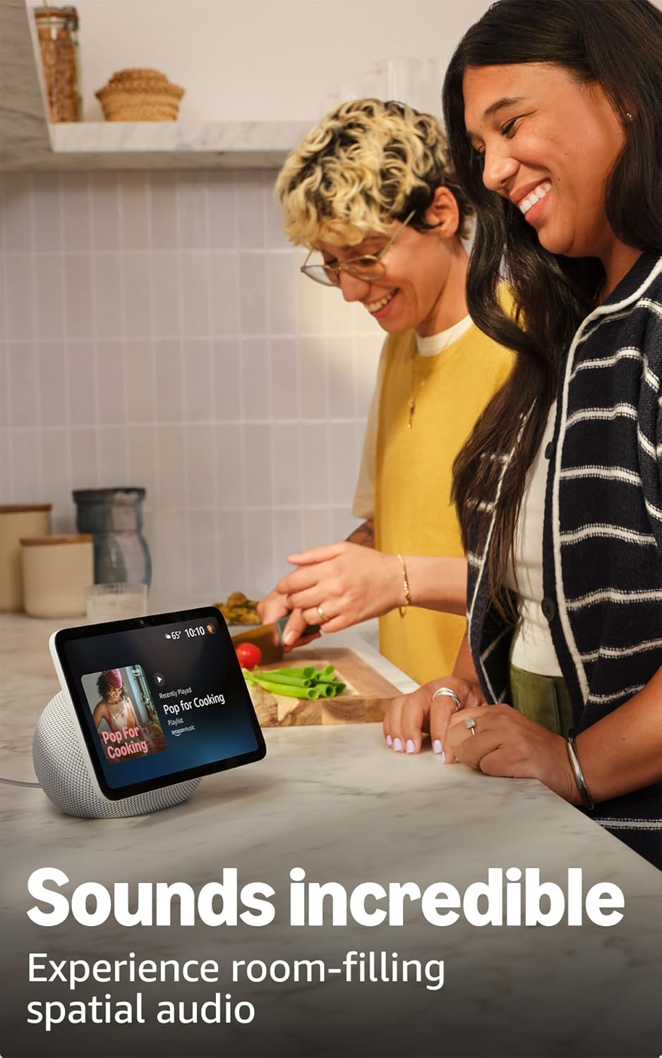 Amazon Echo Show 11 smart display with 11-inch Full-HD screen, vibrant visuals, spatial audio, and Alexa integration in graphite.