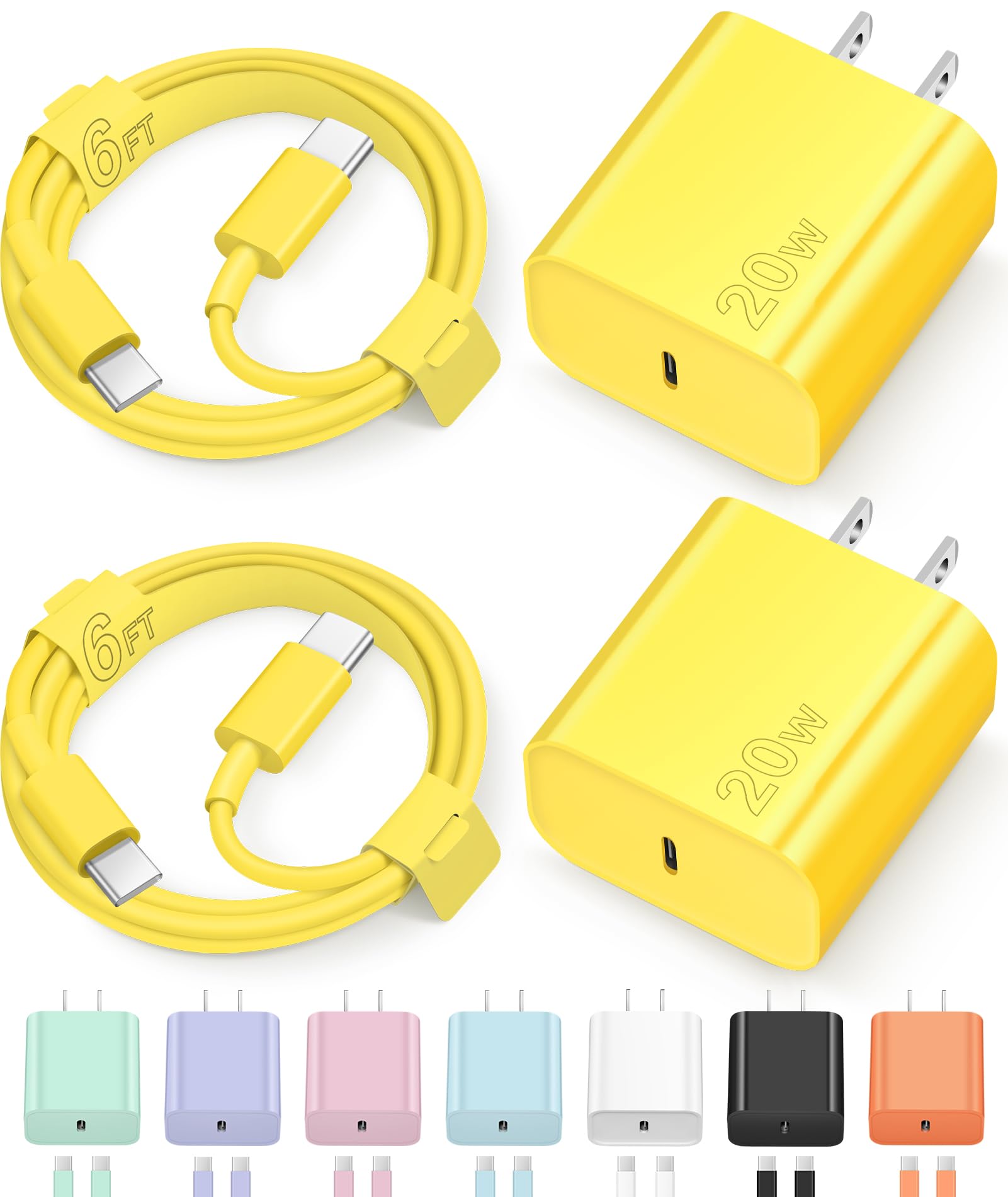 Old World Hub Store USB C fast charger with 6ft cable for iPhone 15, 16, 17 series and iPad Pro, sleek black power adapter.