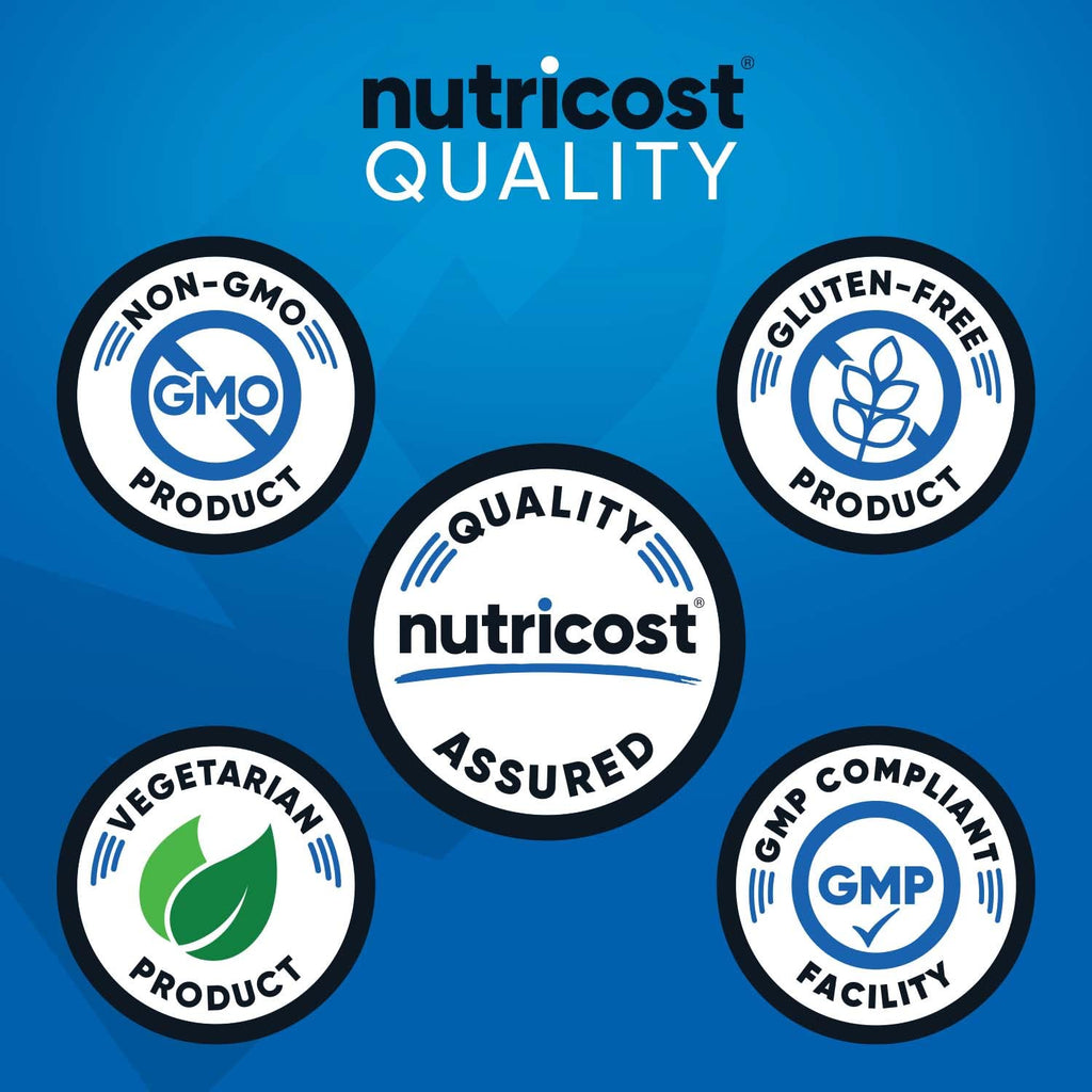 Old World Hub Nutricost Creatine Monohydrate Micronized Powder in a 17.9 oz container, showing the label and powder inside.