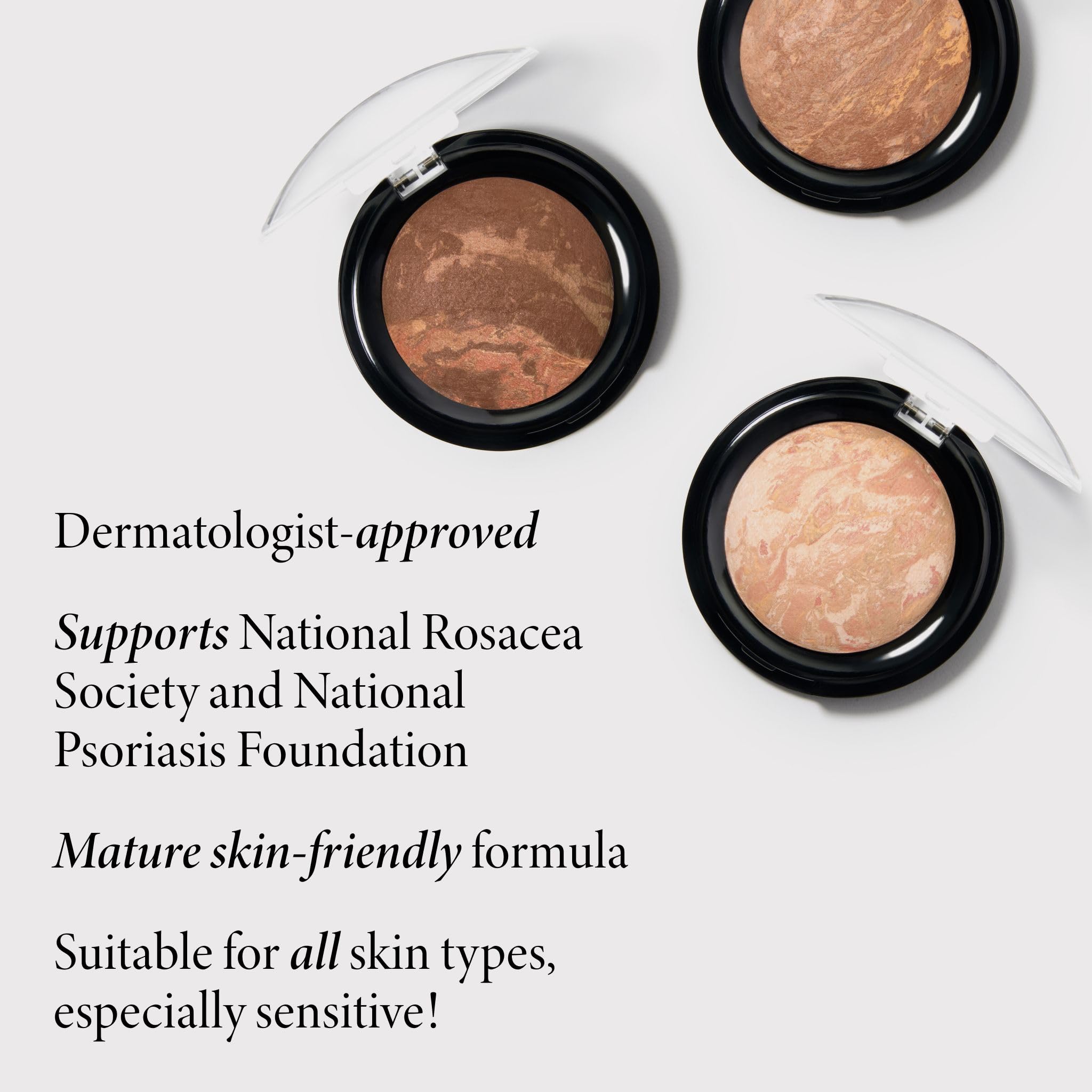 LAURA GELLER NEW YORK Baked Balance-n-Brighten powder foundation in medium shade, showcasing a compact with smooth, baked product and natural finish.