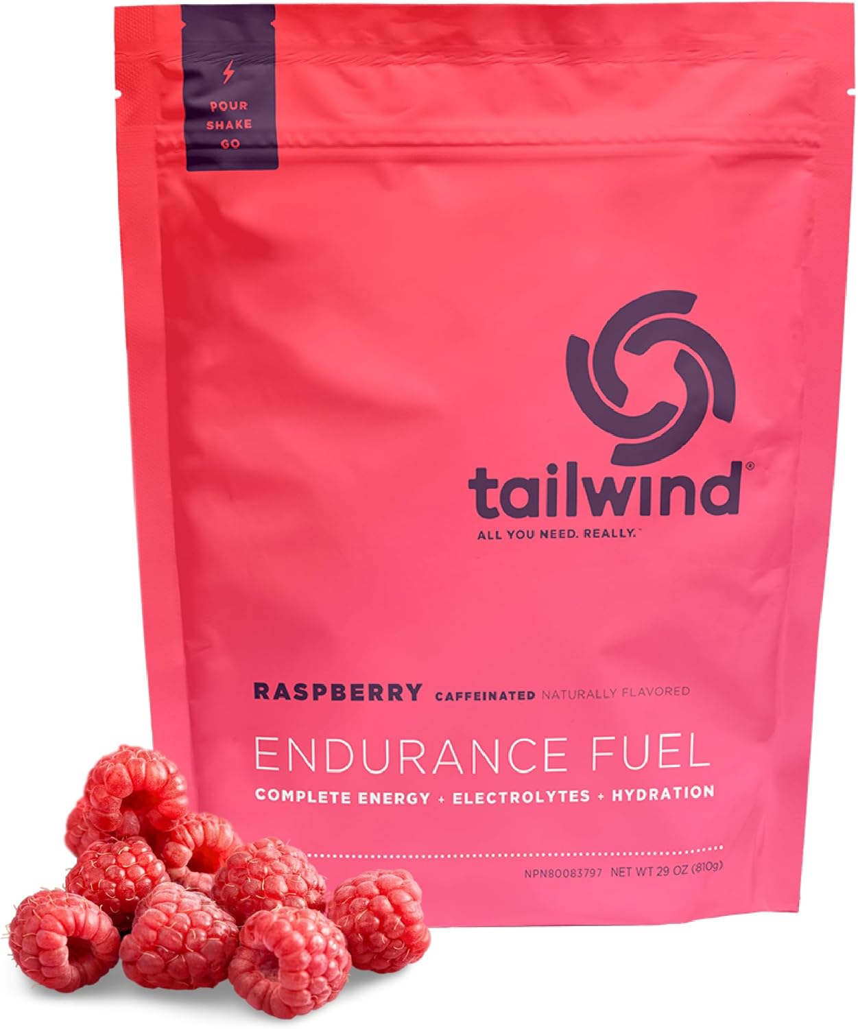 Old World Hub Tailwind Nutrition Endurance Fuel sports drink mix powder in berry flavor with carbohydrates and electrolytes, gluten-free and vegan.