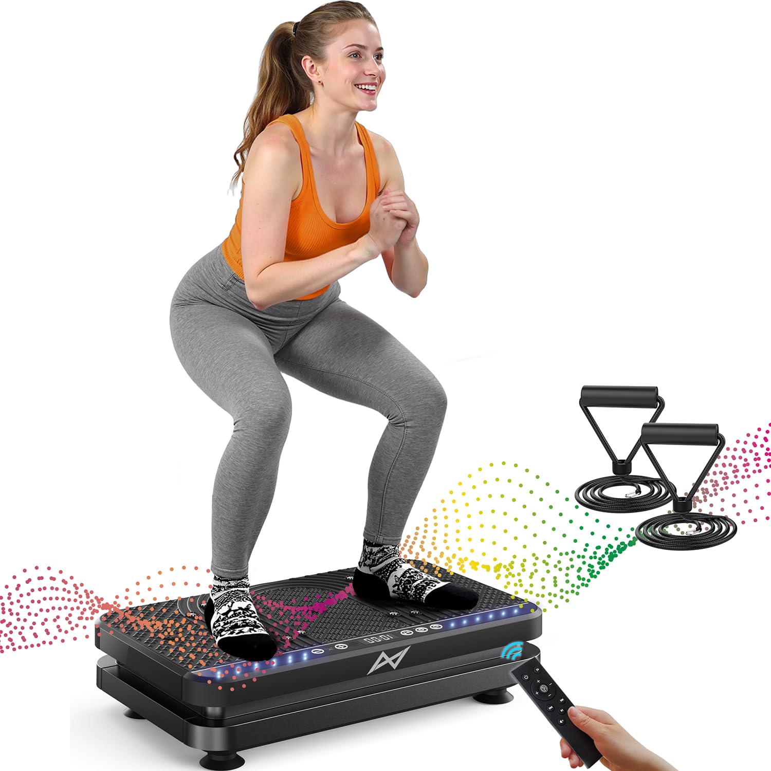 Old World Hub AXV Vibration Plate Fitness Machine for full-body workouts, weight loss, and fat burning.