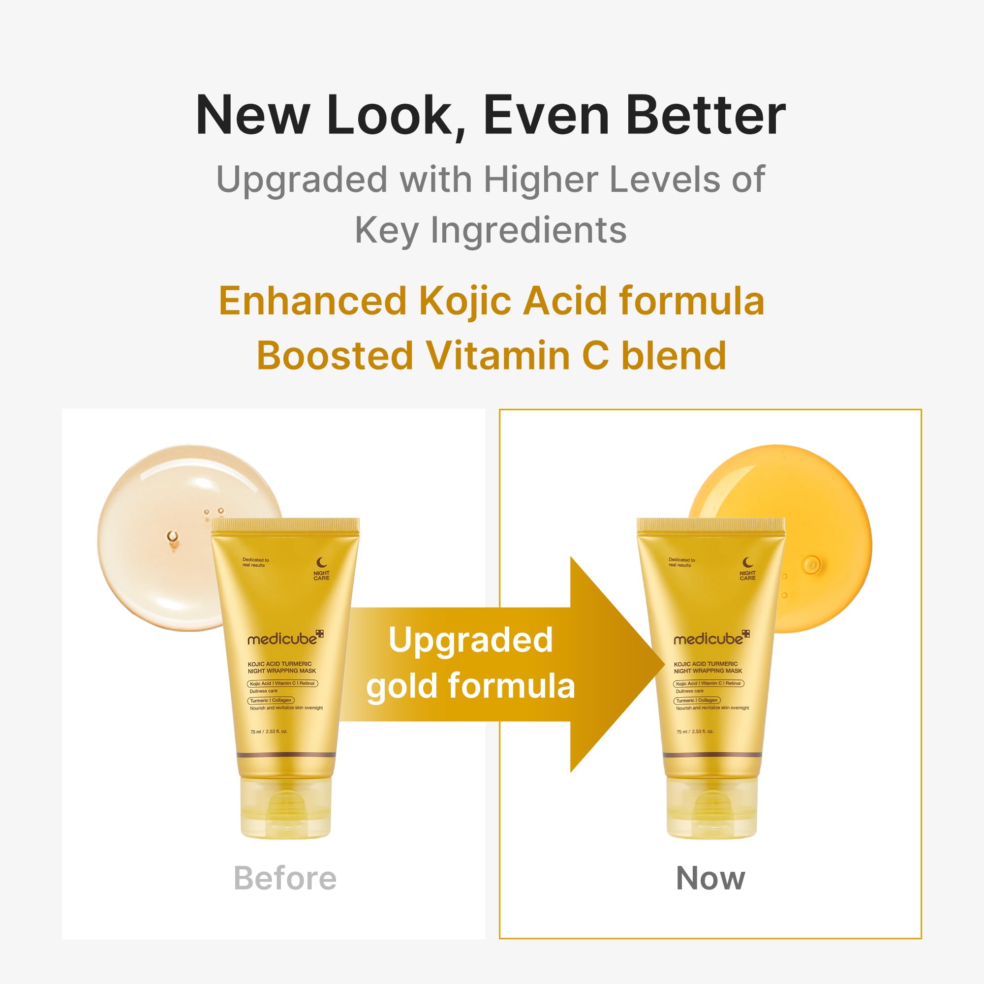 Medikube Wrapping Mask Collagen overnight peel-off facial mask showing the jar and mask texture for hydration and skin elasticity.