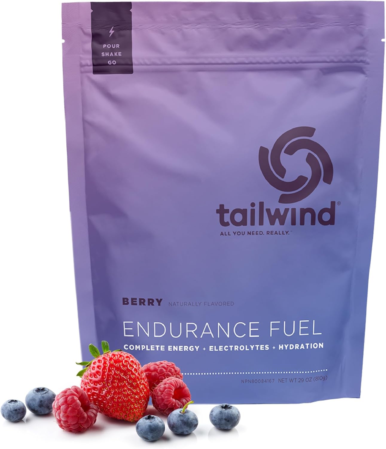 Old World Hub Tailwind Nutrition Endurance Fuel sports drink mix with berry flavor, gluten-free and vegan carbohydrate and electrolyte powder