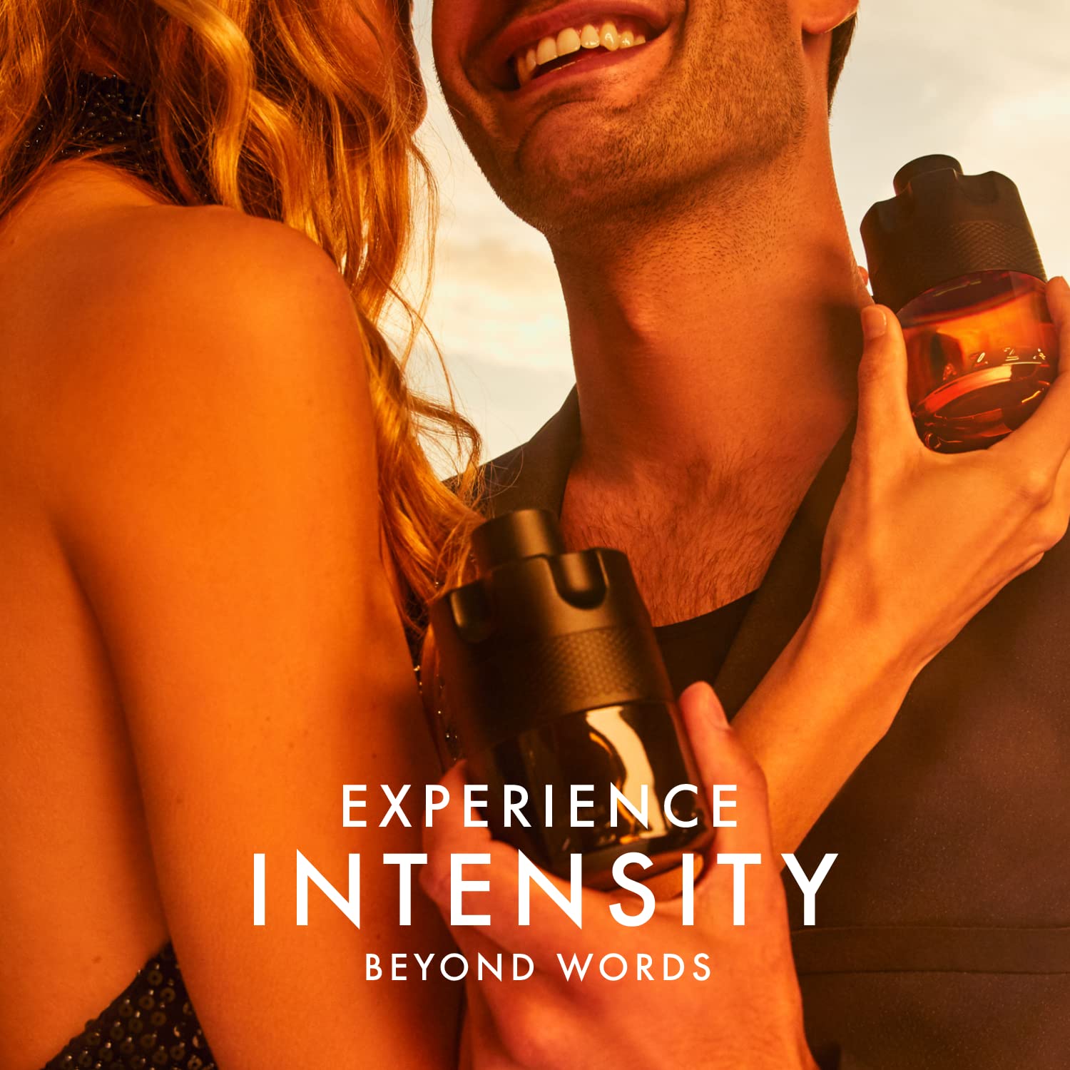 Azzaro The Most Wanted Parfum for men, spicy and seductive cologne bottle with elegant design, perfect for date night.