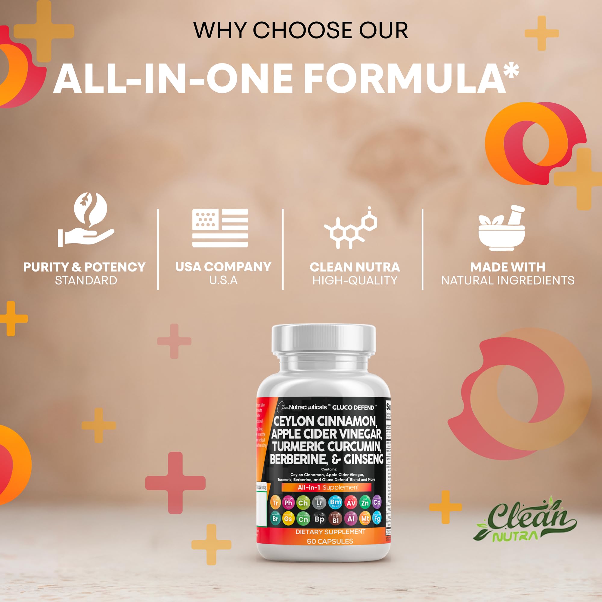 Old World Hub Ceylon Cinnamon capsules with berberine, turmeric, apple cider vinegar, ginseng, bitter melon, milk thistle, and fenugreek pills