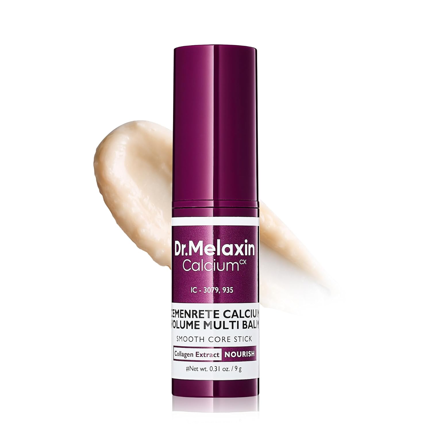 Old World Hub Dr.Melaxin Cemenrete Calcium Multi Balm, 9g, Korean skincare stick for face, eyes, wrinkles, collagen, and skin volume.