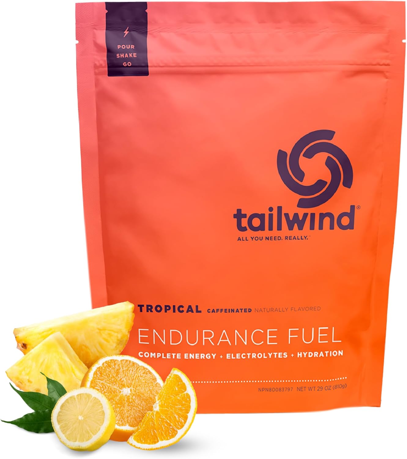 Old World Hub Tailwind Nutrition Endurance Fuel sports drink mix powder with berry flavor, gluten-free, vegan, 30 servings