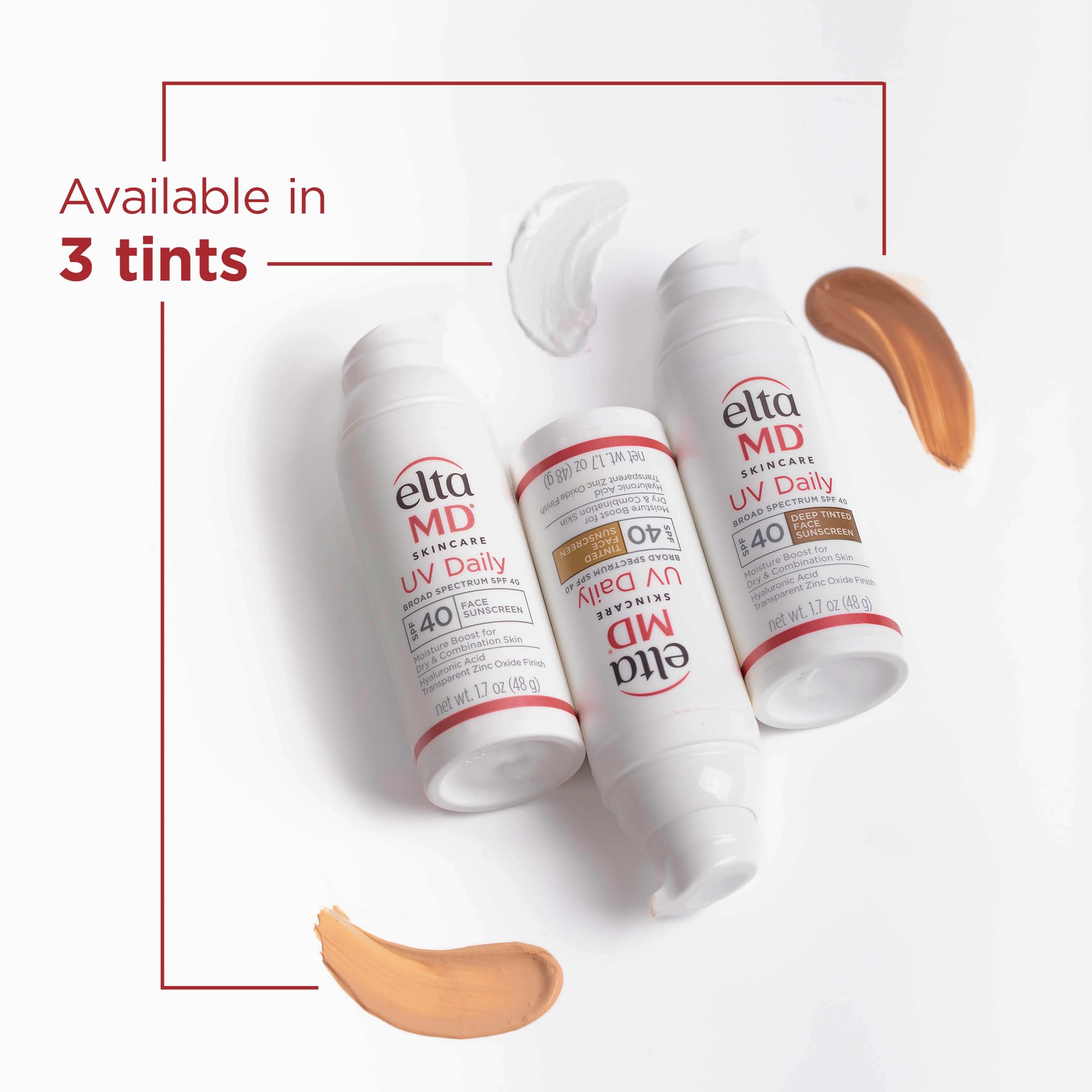 Old World Hub EltaMD UV Daily Face Sunscreen Moisturizer with Zinc Oxide, SPF for dry and normal skin, in a white tube.