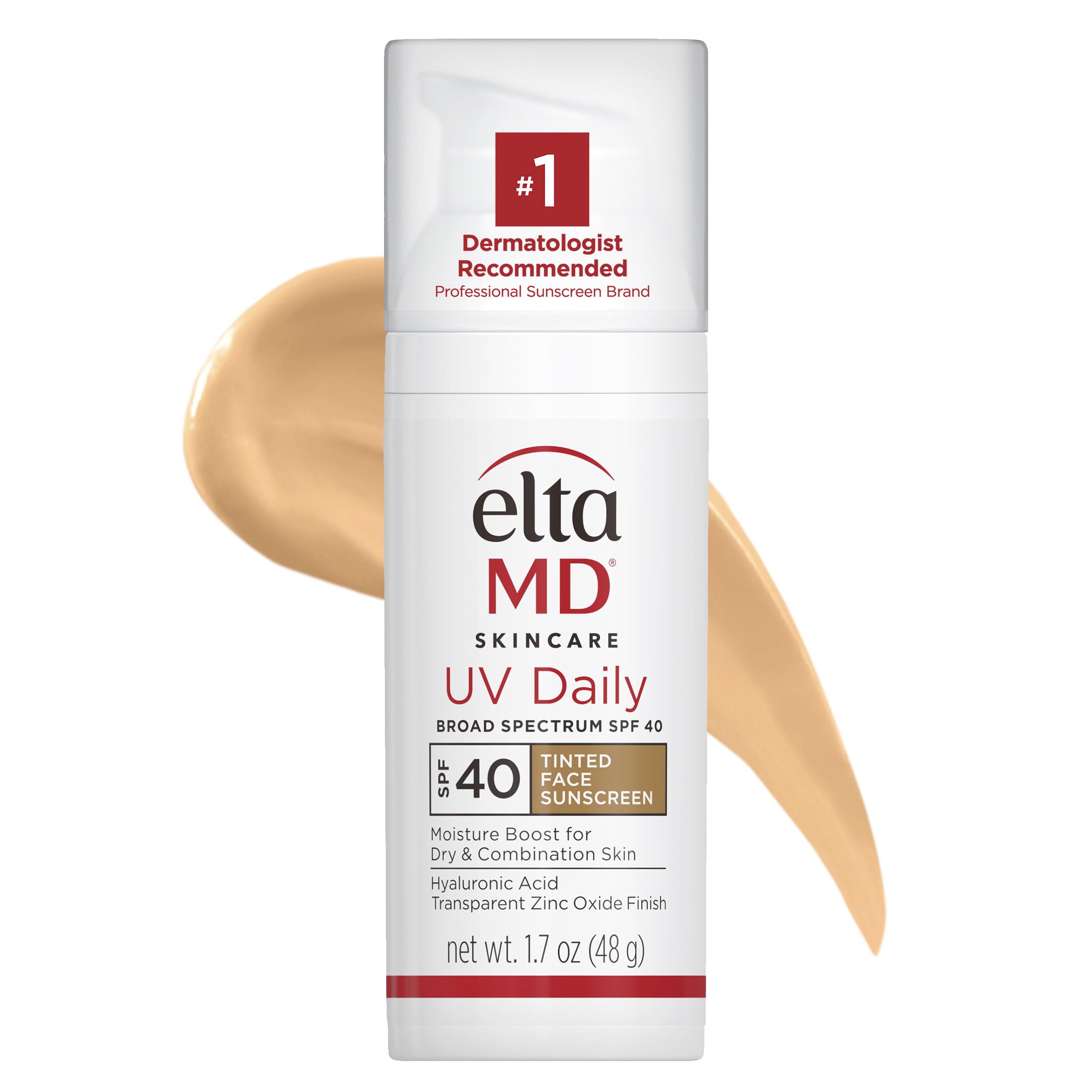 EltaMD UV Daily face sunscreen moisturizer with zinc oxide for dry, combination, and normal skin, providing SPF protection and hydration.