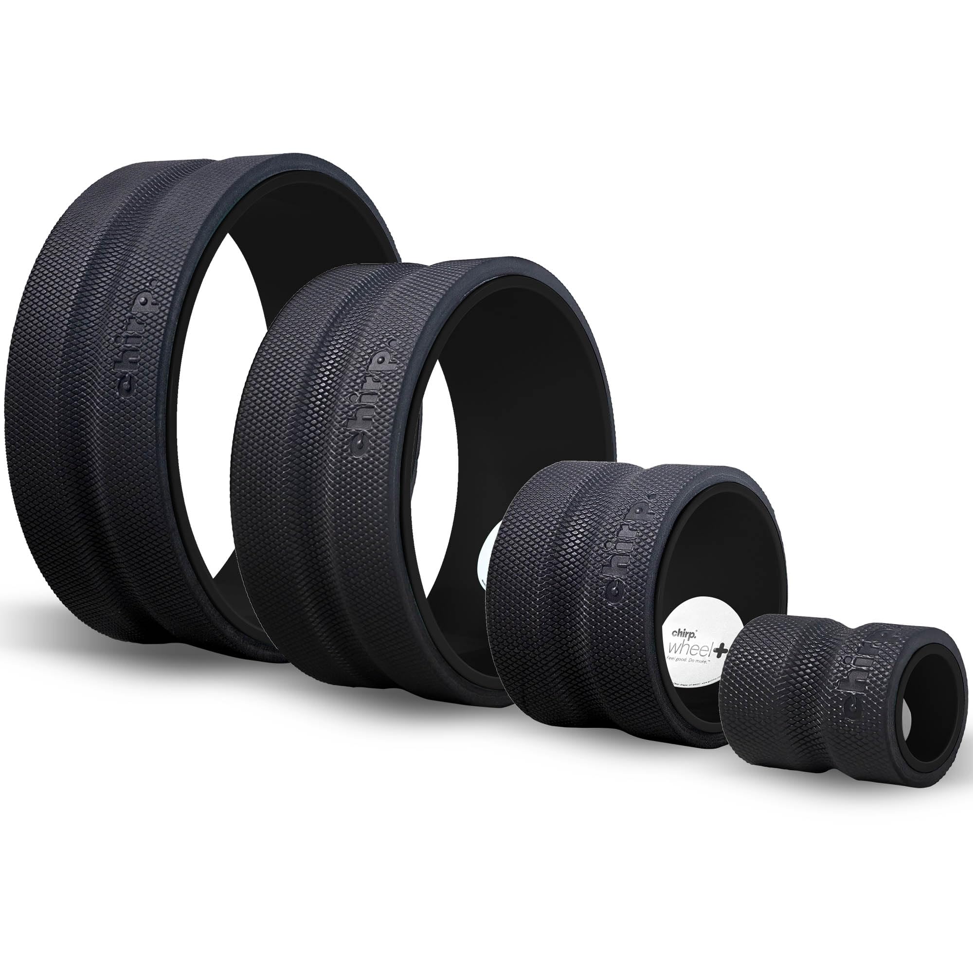 Mint Chirp Wheel foam roller from Old World Hub for back and neck pain relief, muscle massage, and trigger point therapy.