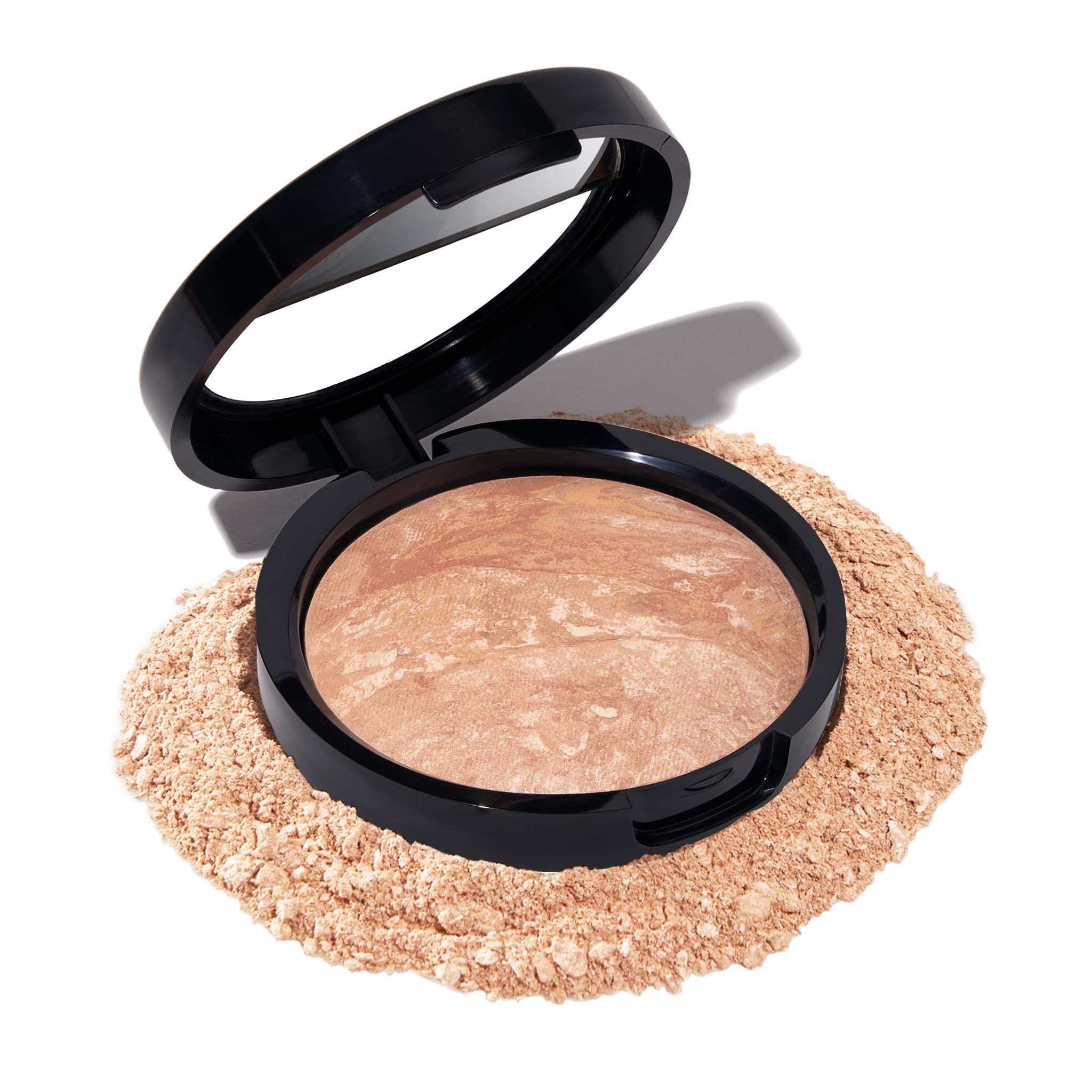 LAURA GELLER NEW YORK Award-Winning Baked Balance-n-Brighten Color Correcting Powder Foundation - Medium - Buildable Light to Medium Coverage - Demi-Matte Natural Finish - Old World Hub