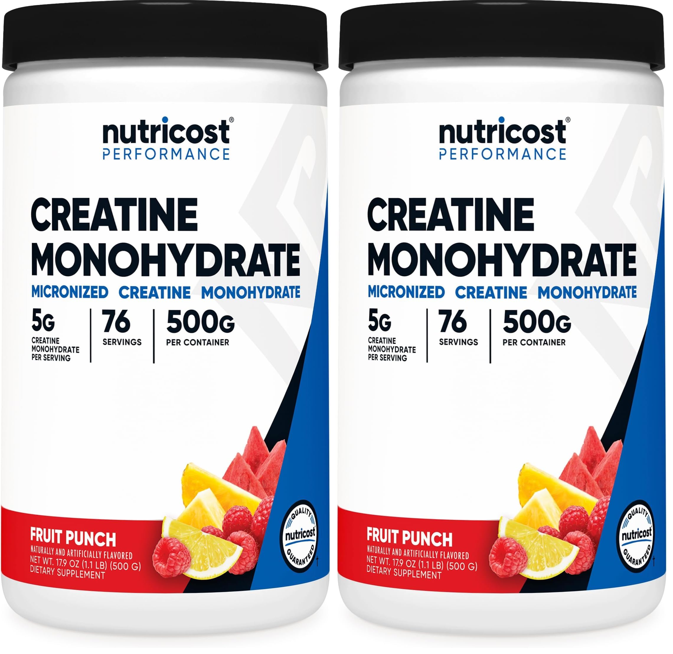 Old World Hub Nutricost Creatine Monohydrate Micronized Powder in a 17.9 oz container, showing the supplement scoop and label.