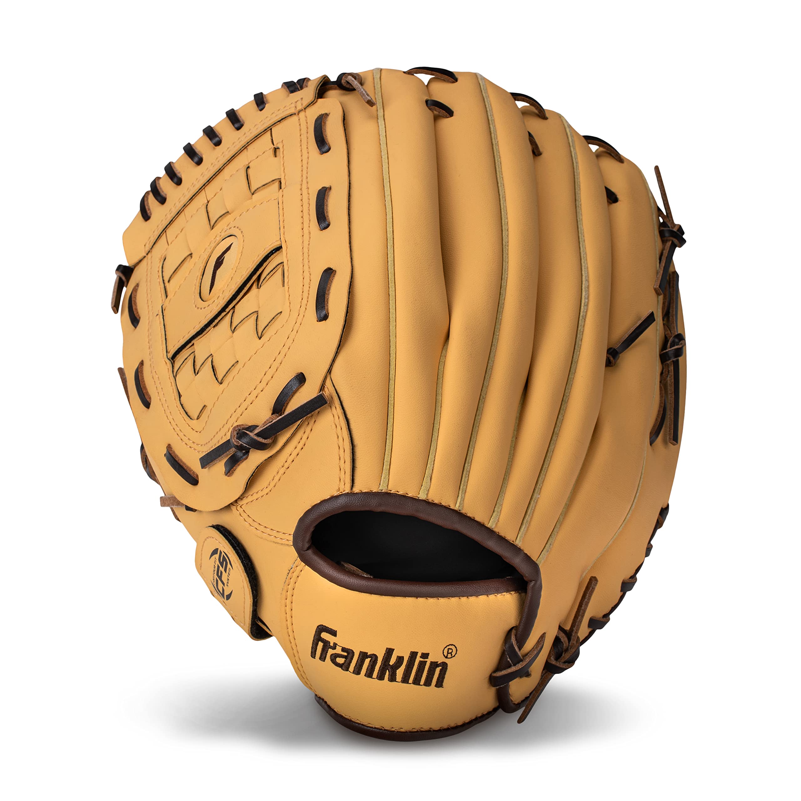 Old World Hub Franklin Sports Field Master baseball glove for adults and youth, right-handed throw, designed for baseball and softball.