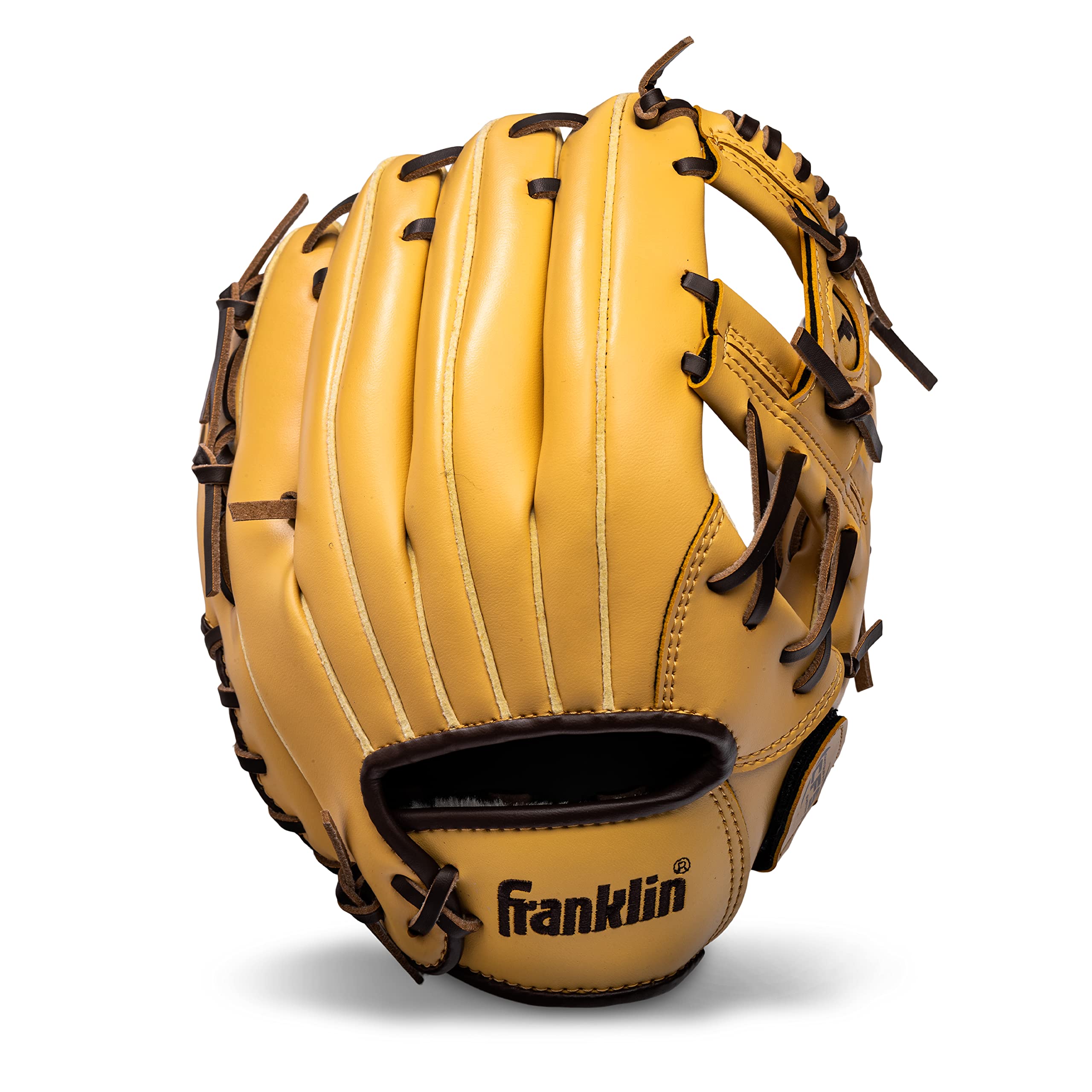 Old World Hub Franklin Sports Field Master baseball and softball glove, adult and youth mitt, right hand throw, durable leather mitt.