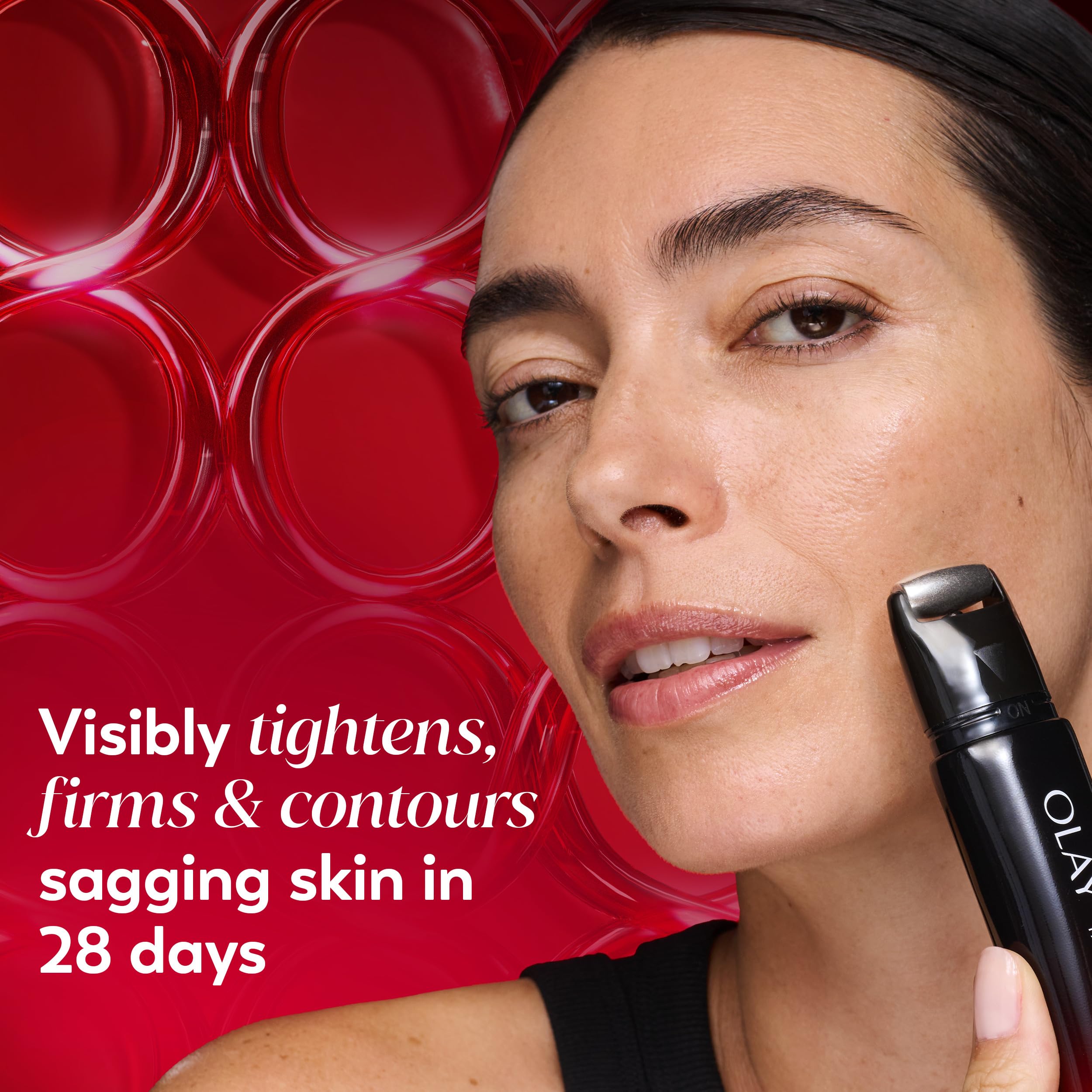 Old World Hub Olay Regenerist neck and face roller showing the cooling, fragrance-free applicator for tightening and anti-aging.