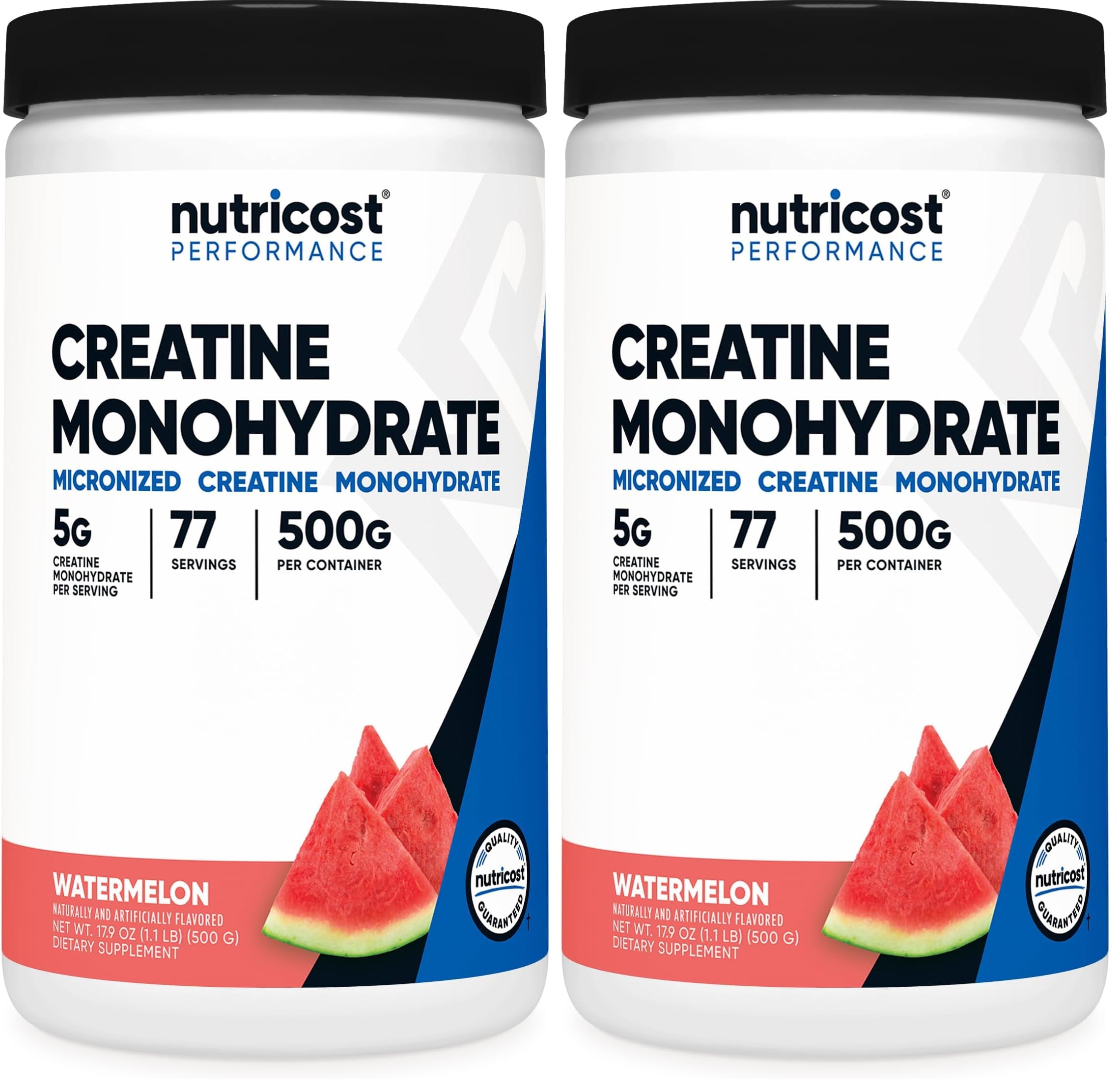 Old World Hub Nutricost Creatine Monohydrate Micronized Powder in a 17.9 oz container, showing the supplement scoop and label.
